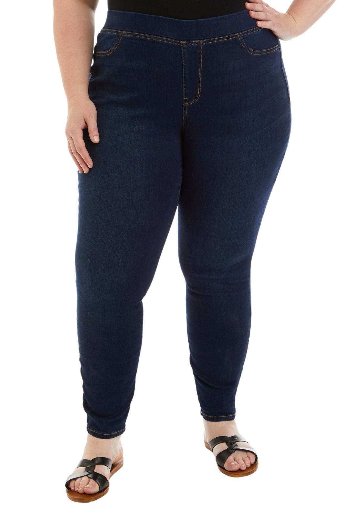 Plus Size Pull On Skinny Jeans 