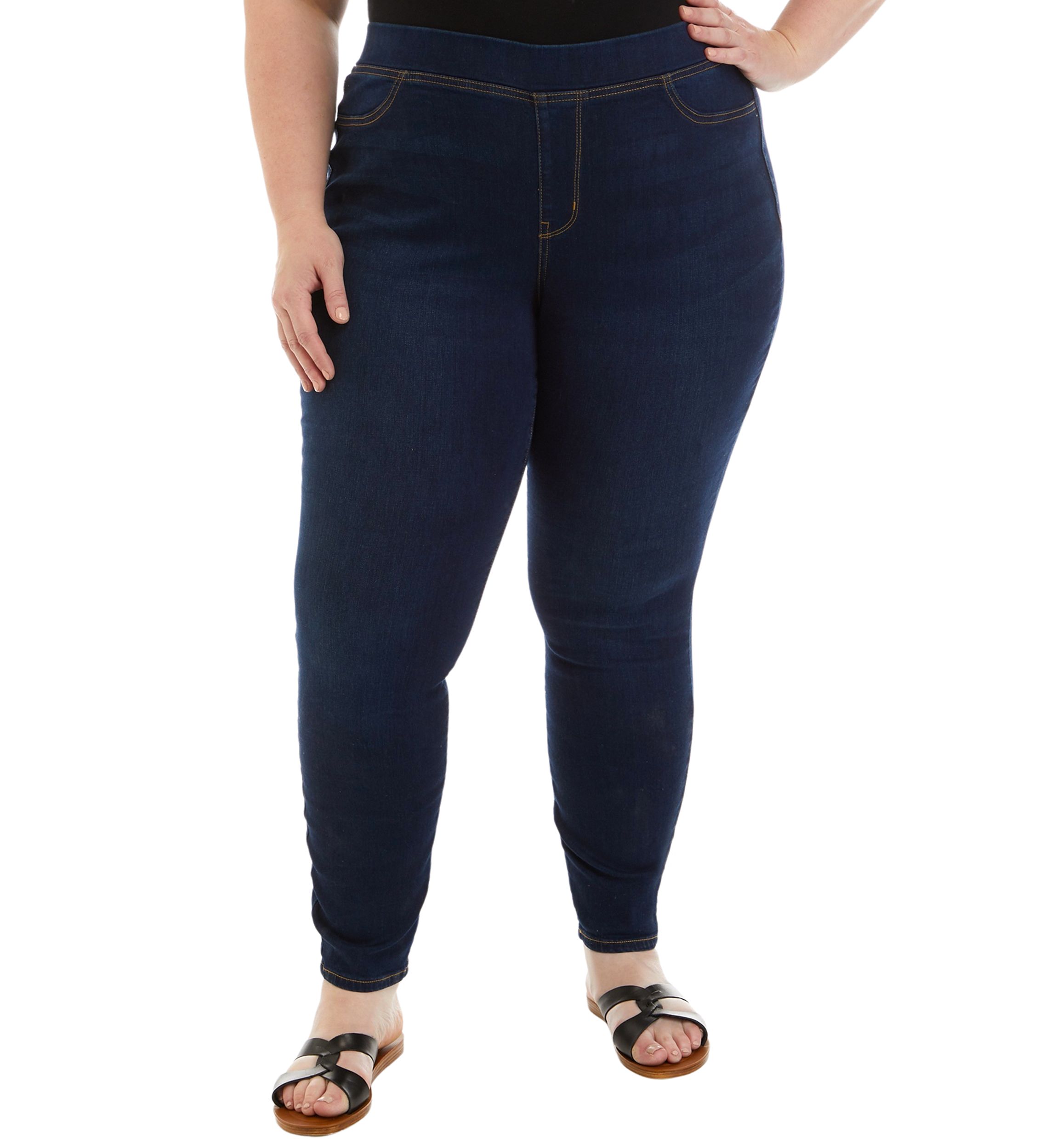 Plus Size Pull On Skinny Jeans 