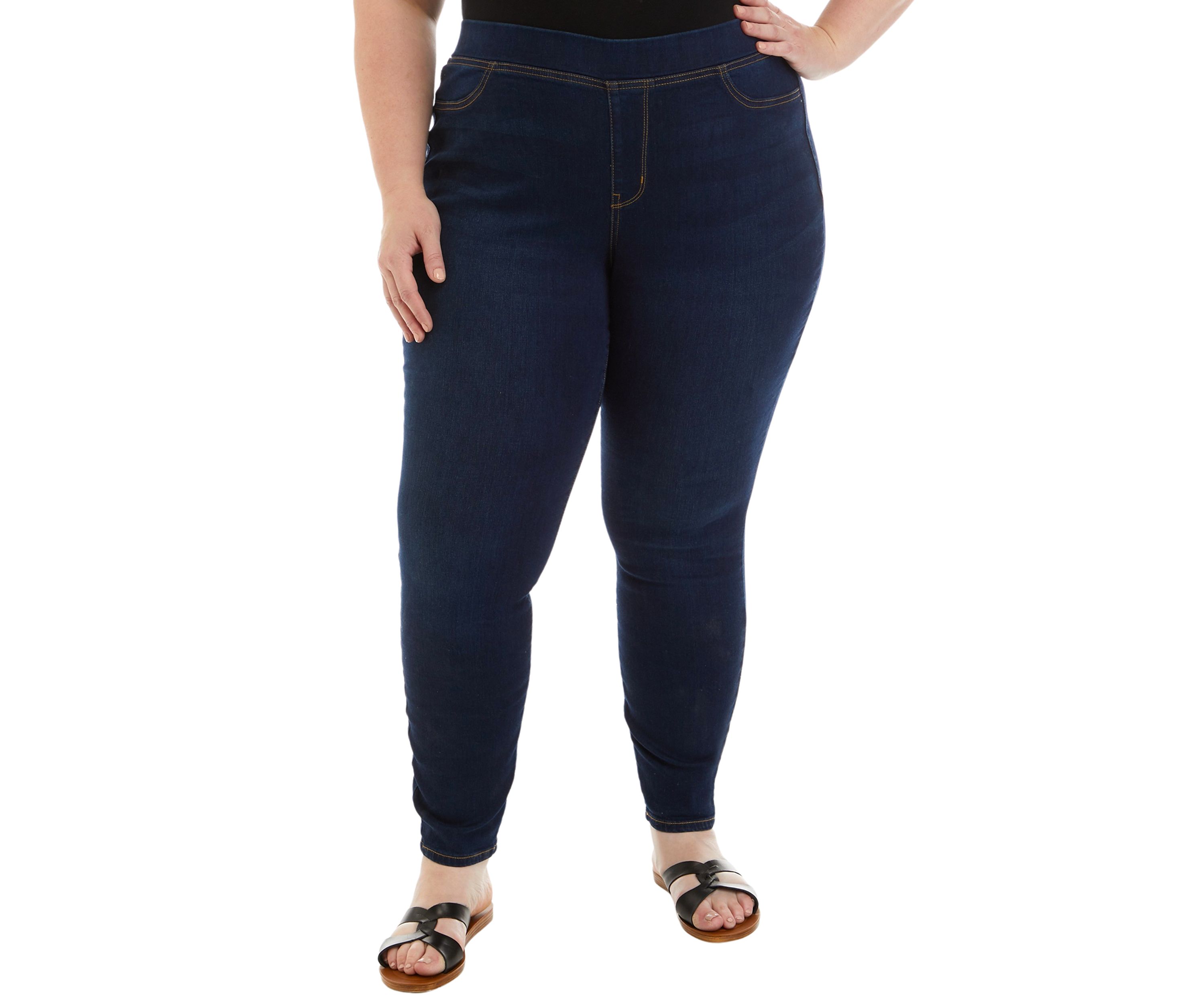 Plus Size Pull On Skinny Jeans 