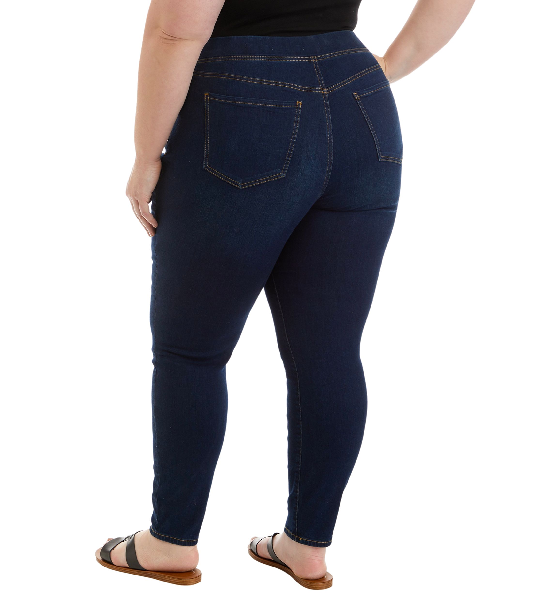 Plus Size Pull On Skinny Jeans 