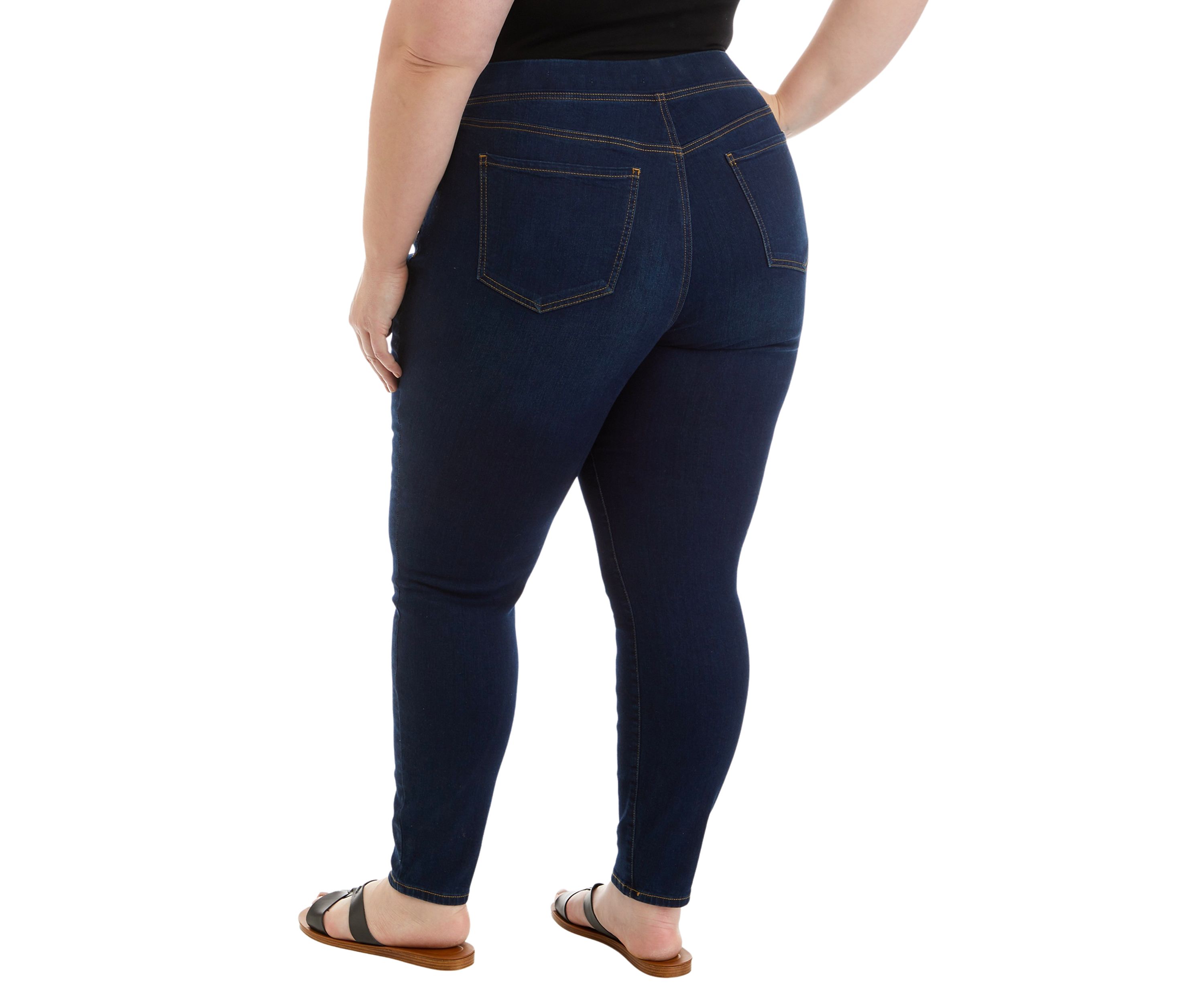Plus Size Pull On Skinny Jeans 