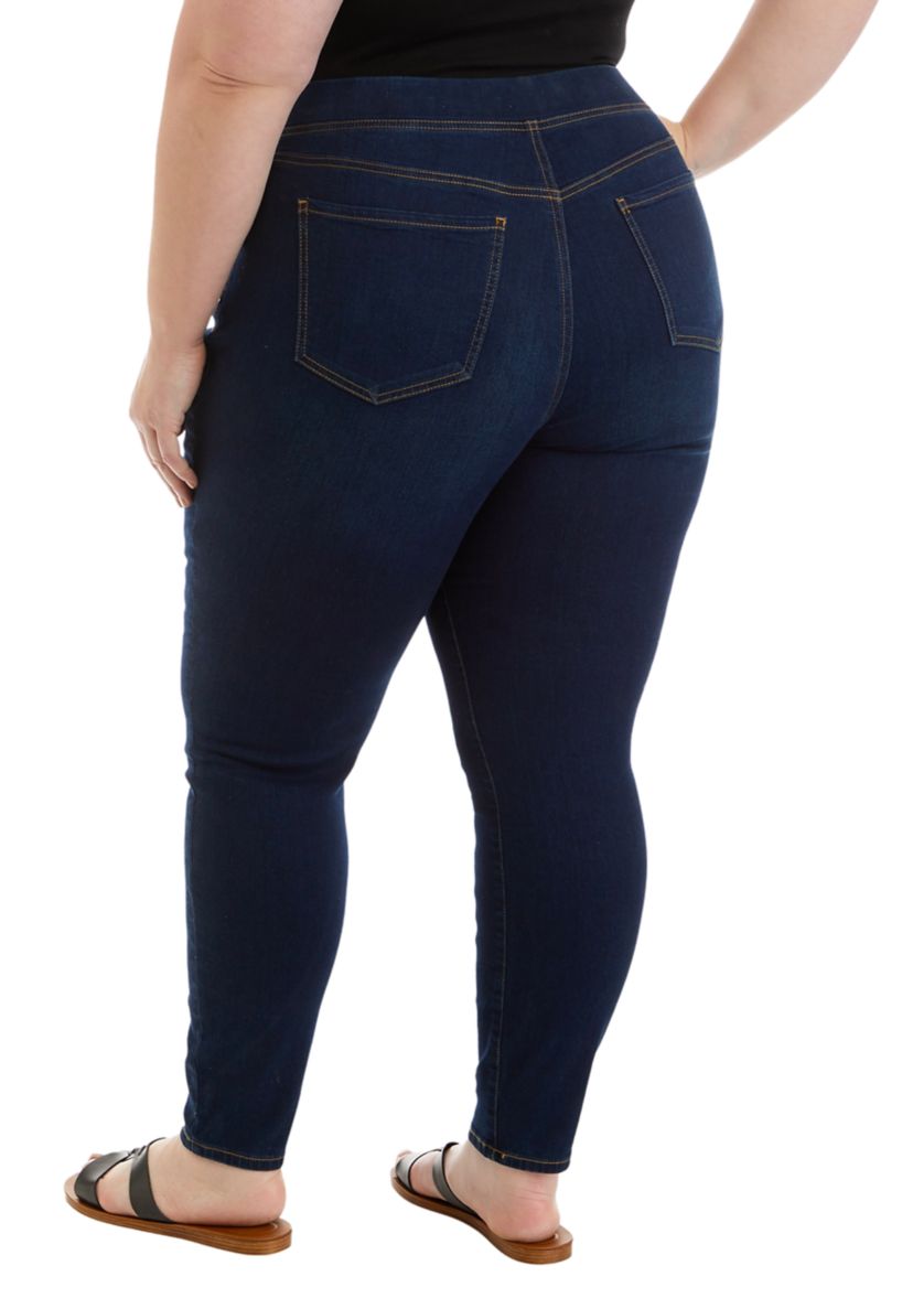 Plus Size Pull On Skinny Jeans 