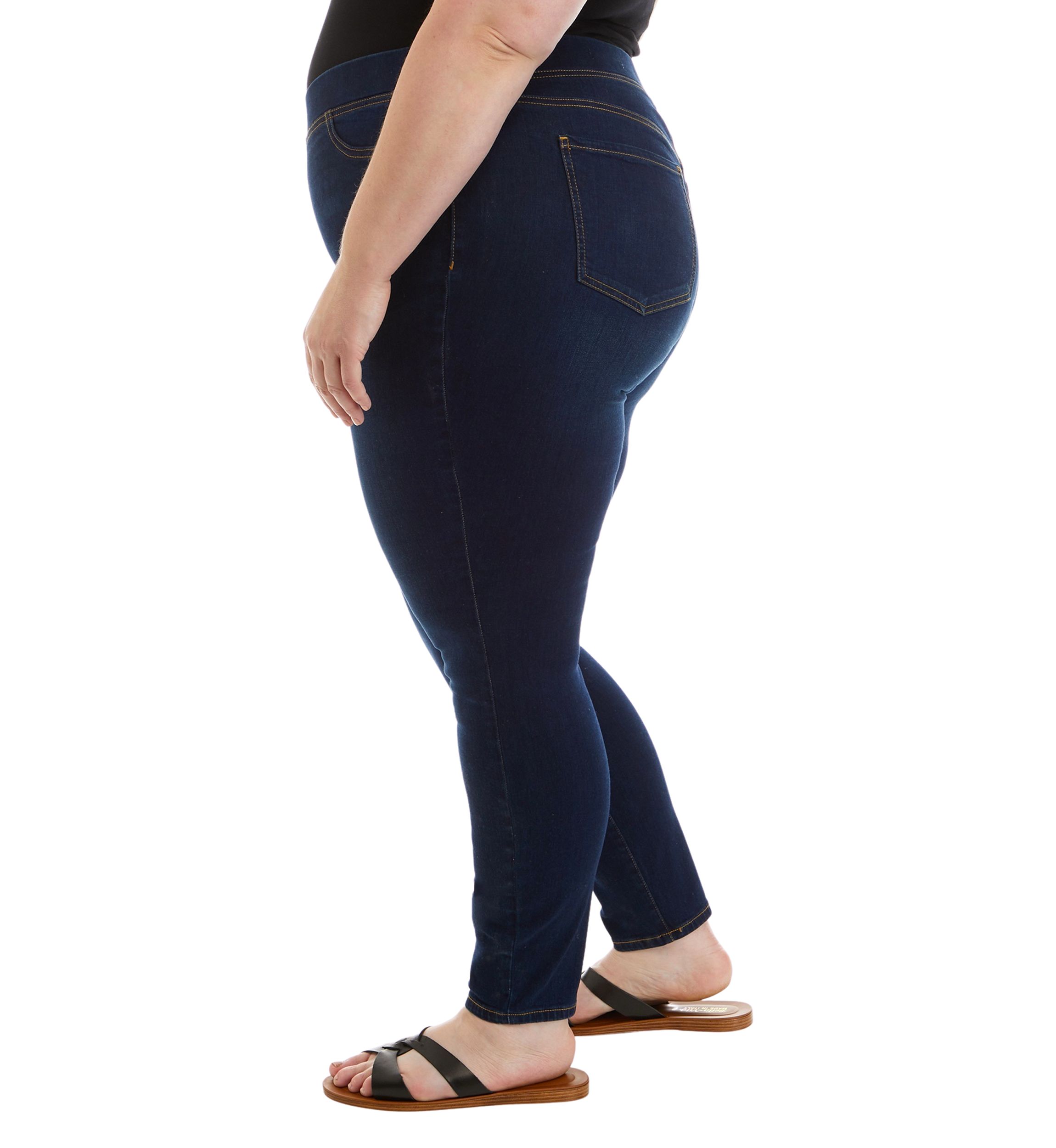 Plus Size Pull On Skinny Jeans 