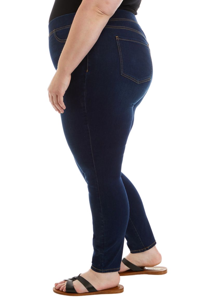 Plus Size Pull On Skinny Jeans 