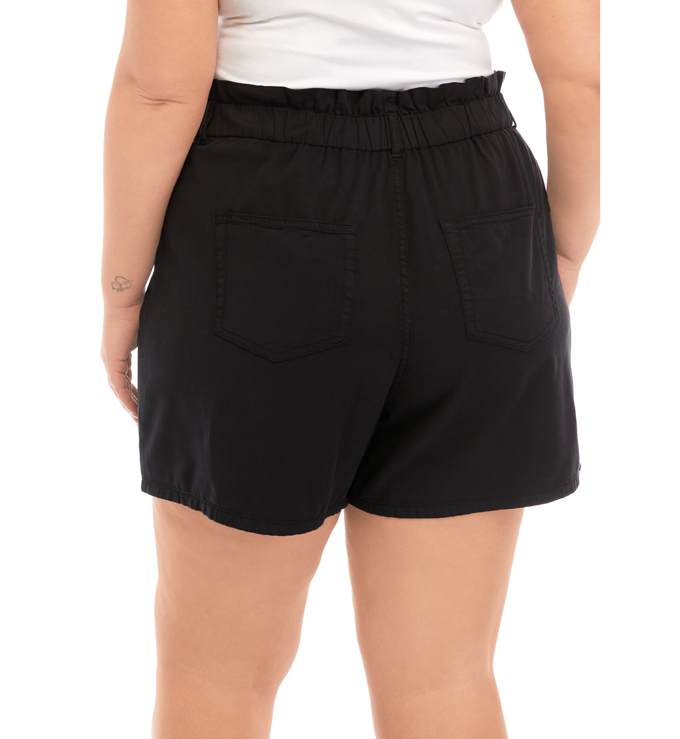 Plus Size Paperbag Shorts