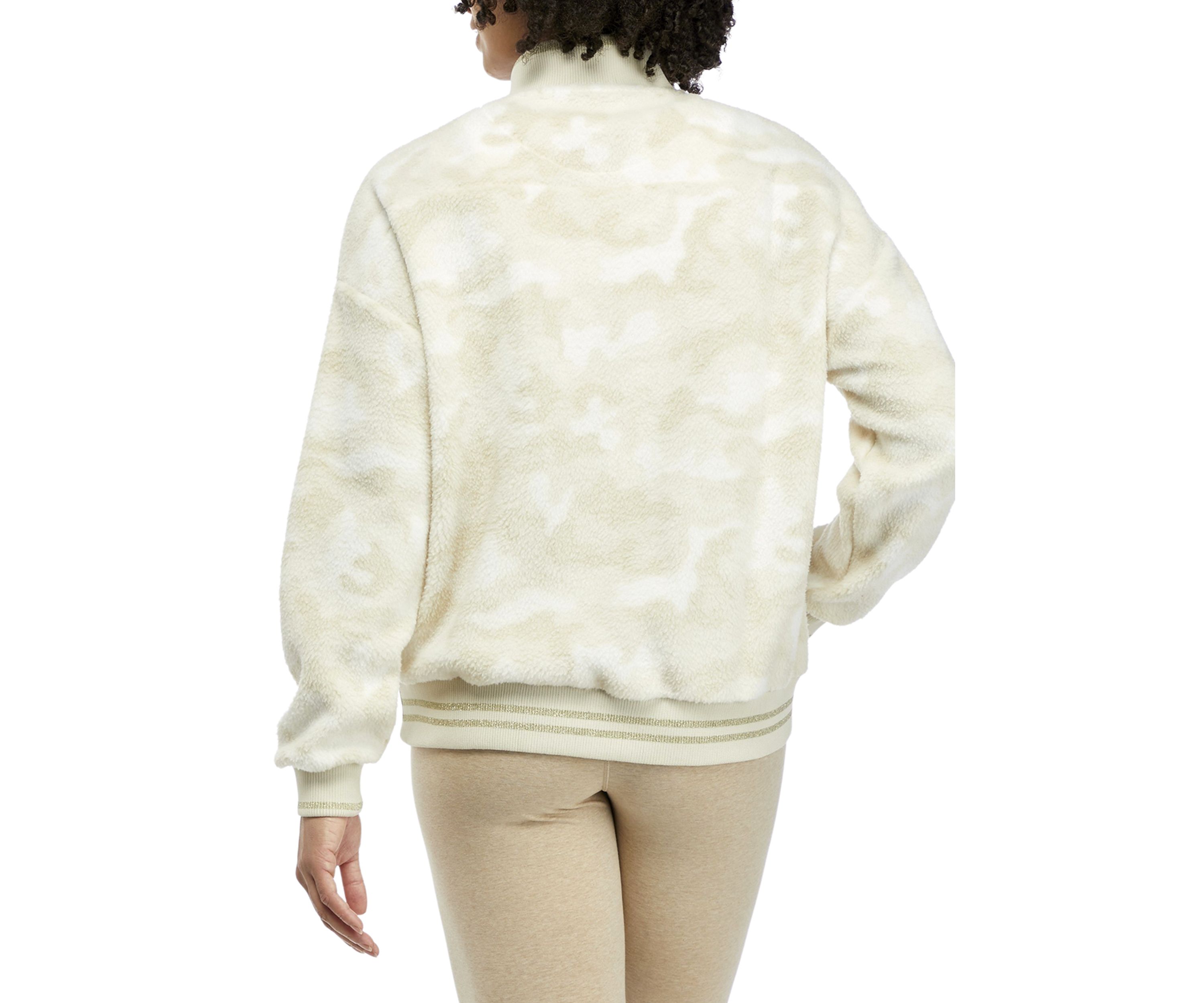 Long Sleeve Quarter Zip Printed Pullover 