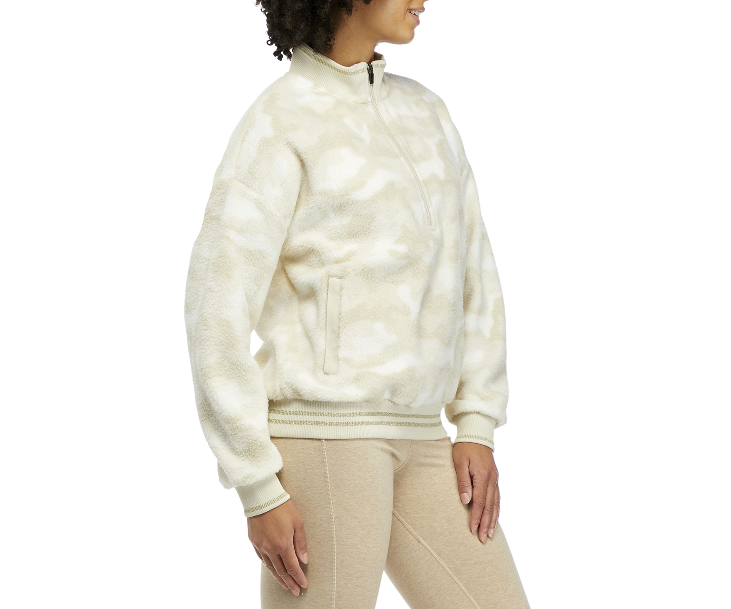 Long Sleeve Quarter Zip Printed Pullover 