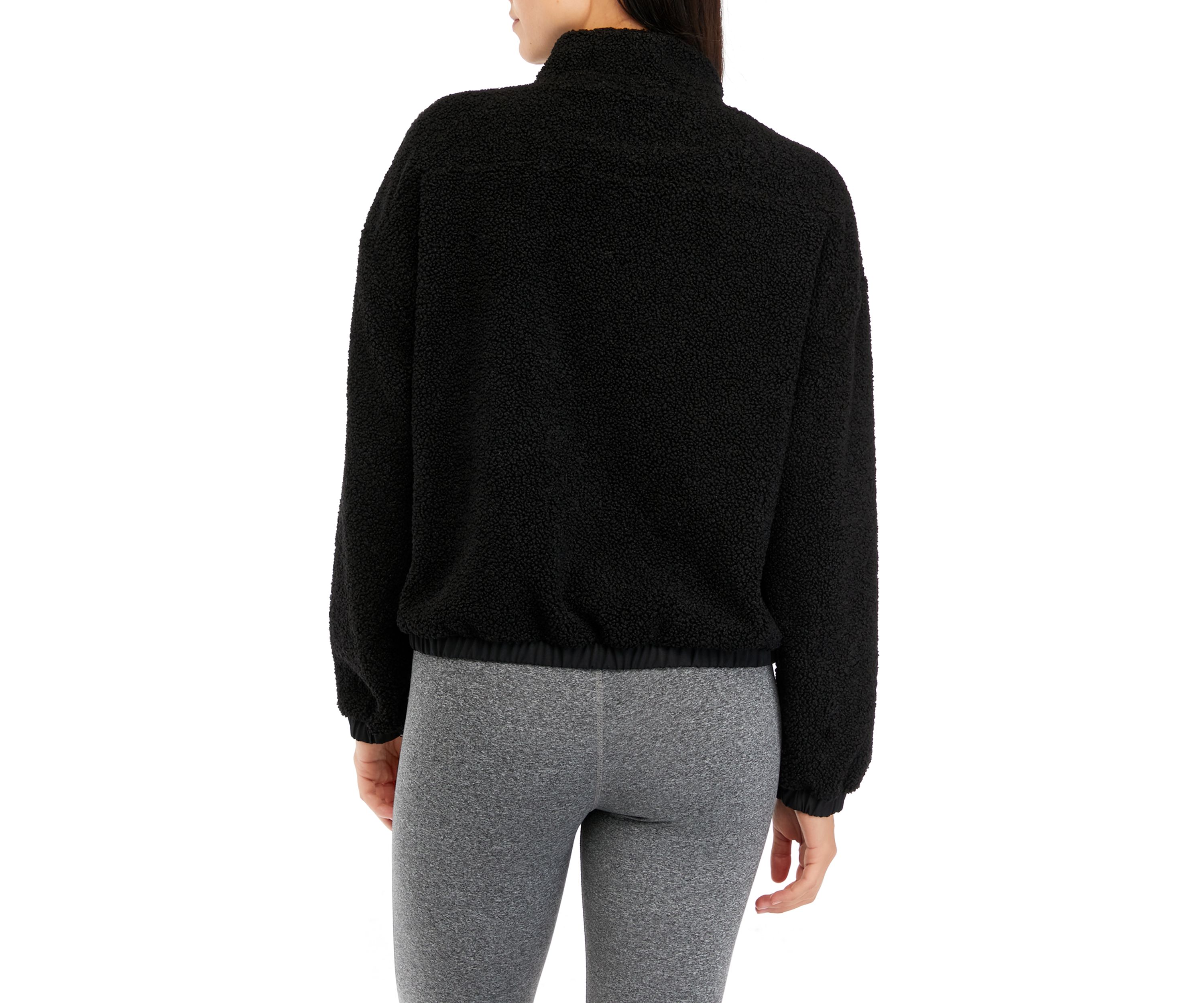 Womens Full Zip Mixed Media Jacket