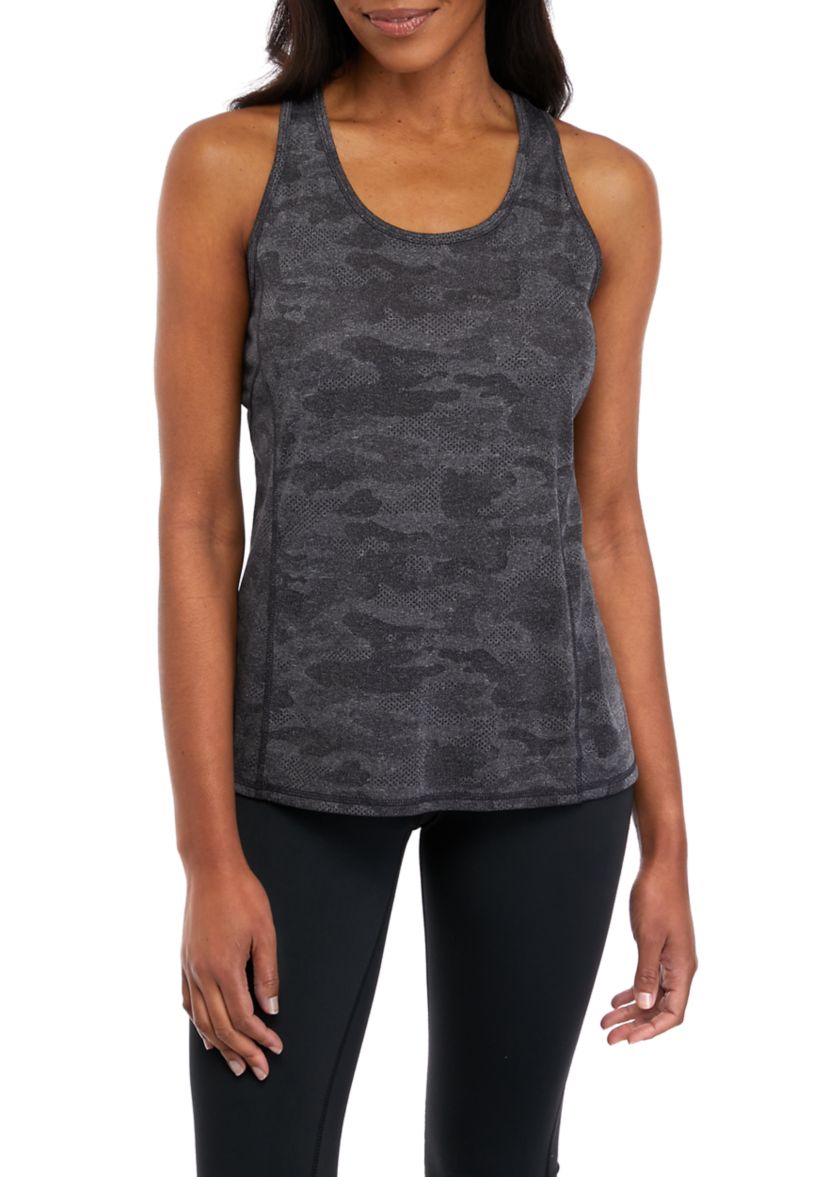 Sleeveless Slim Racerback Jacquard Tank Top