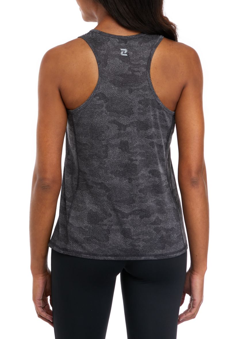 Sleeveless Slim Racerback Jacquard Tank Top