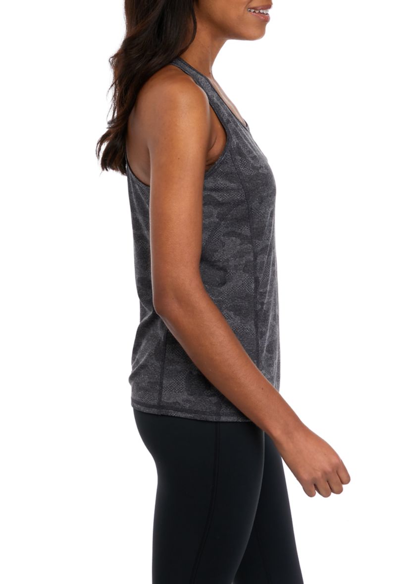 Sleeveless Slim Racerback Jacquard Tank Top
