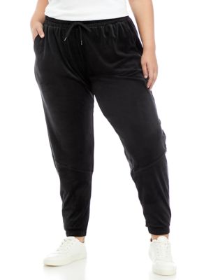 plus size velvet joggers