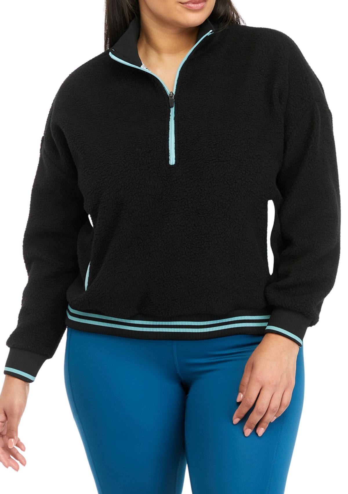 Plus Size Quarter Zip Pullover