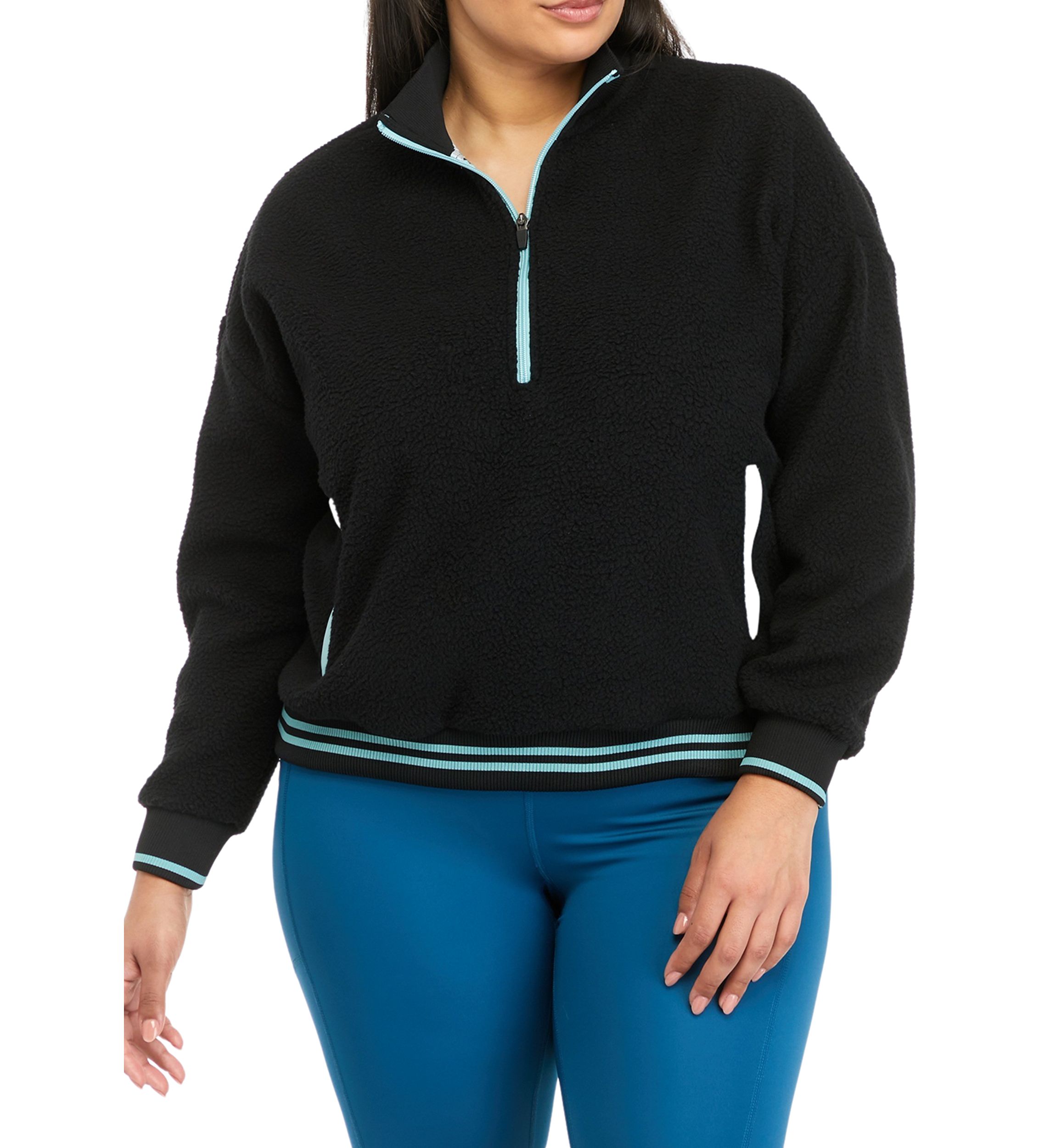 Plus Size Quarter Zip Pullover