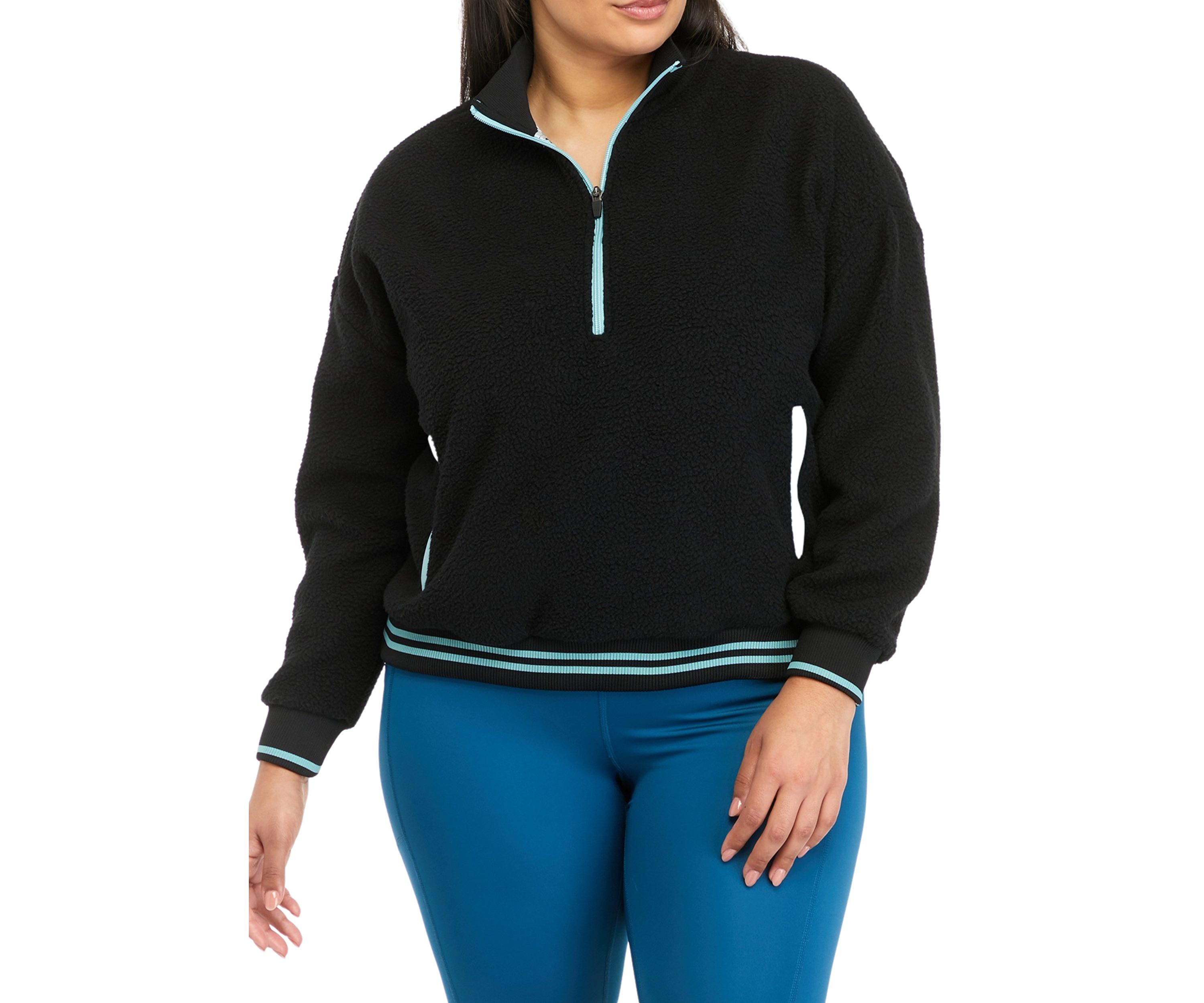 Plus Size Quarter Zip Pullover