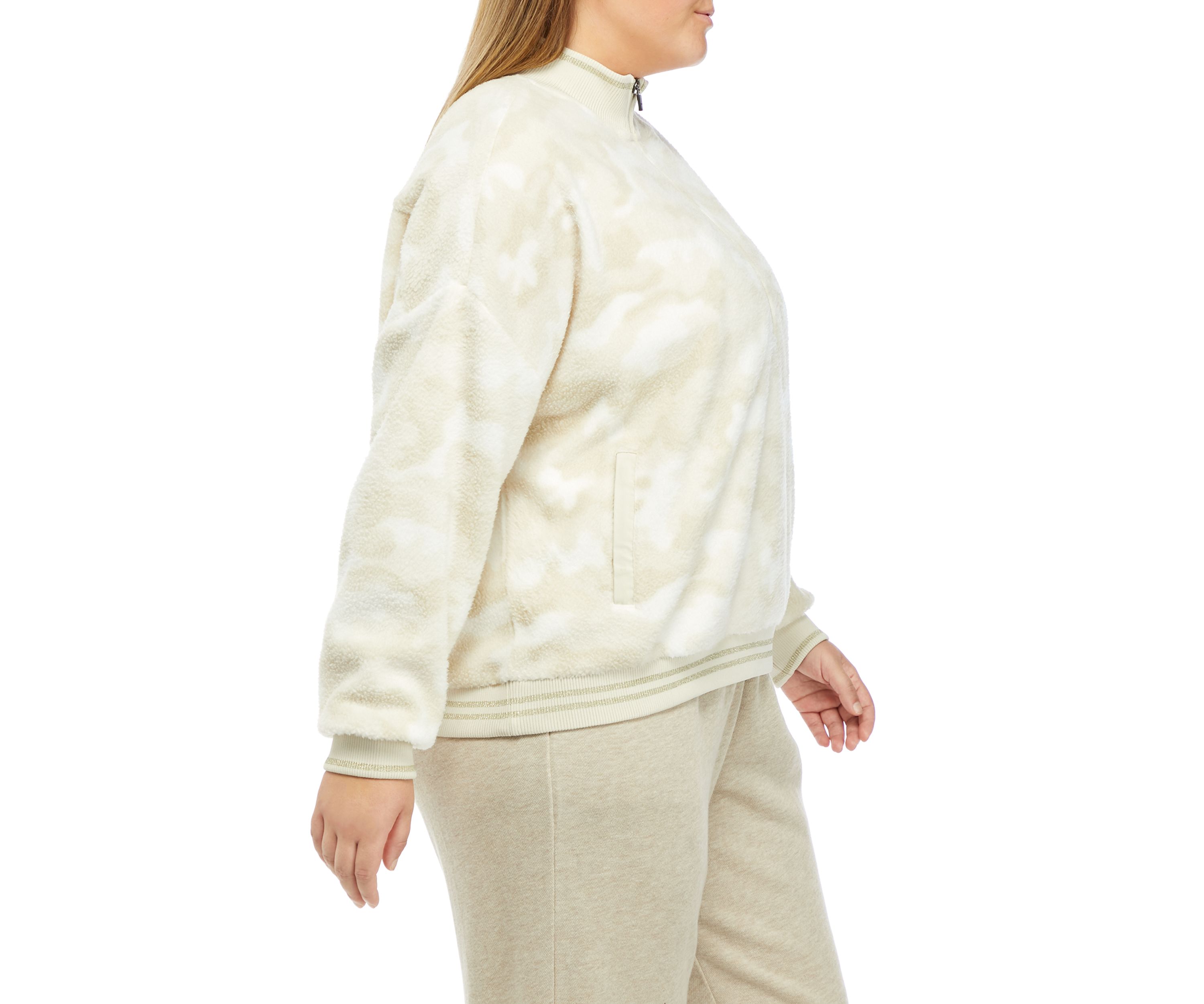 Plus SIze Quarter Zip Pullover
