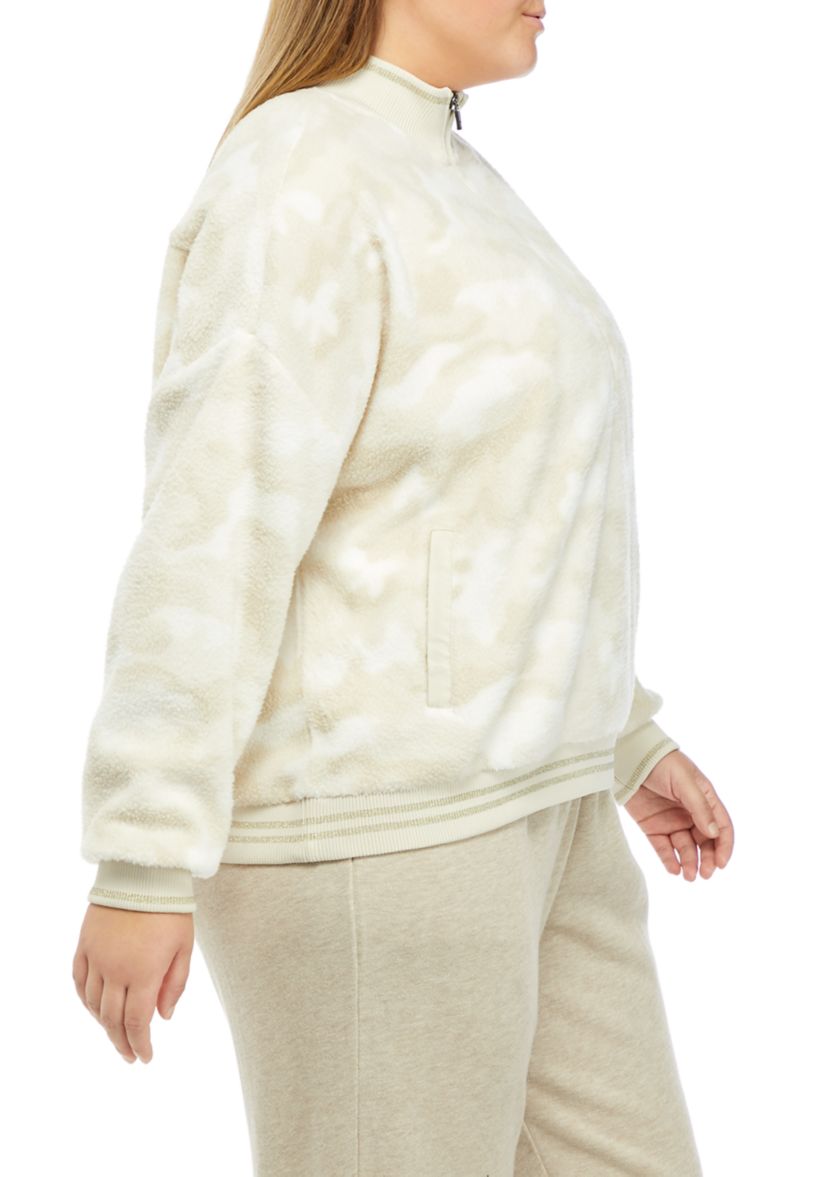 Plus SIze Quarter Zip Pullover