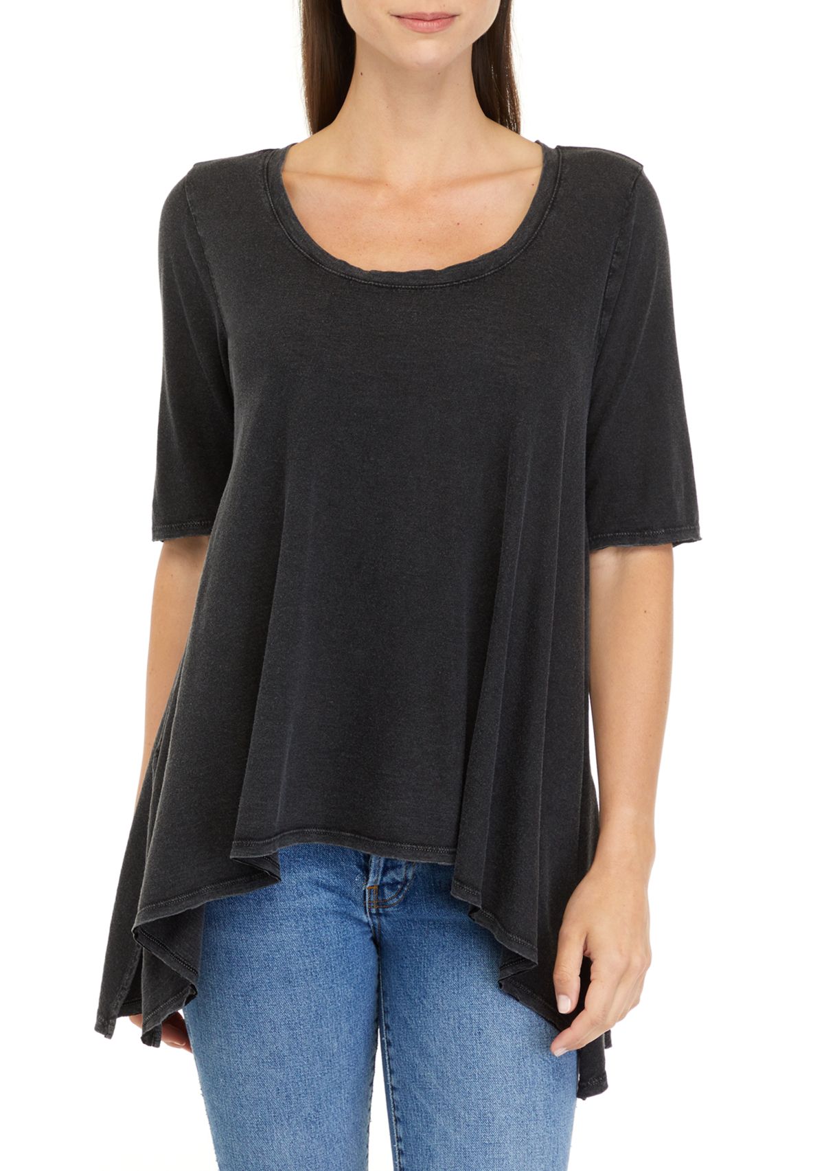 Womens Elbow Sleeve Top