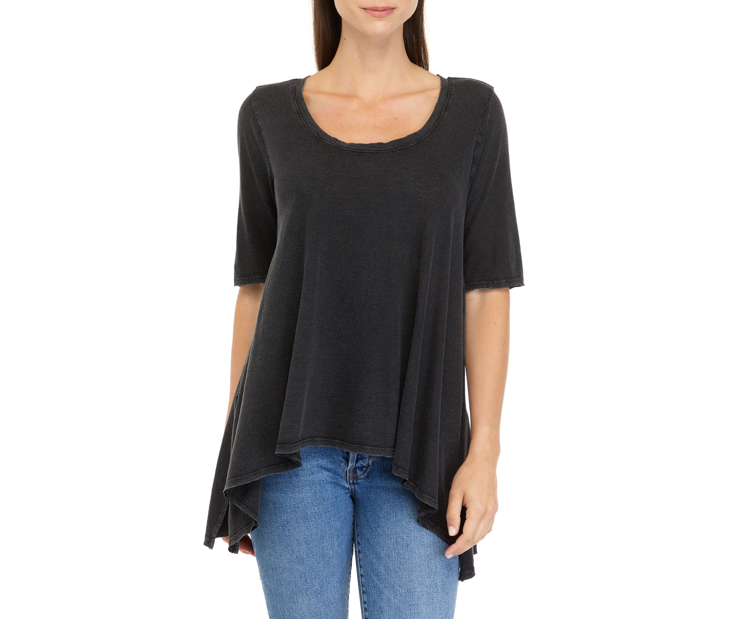 Womens Elbow Sleeve Top