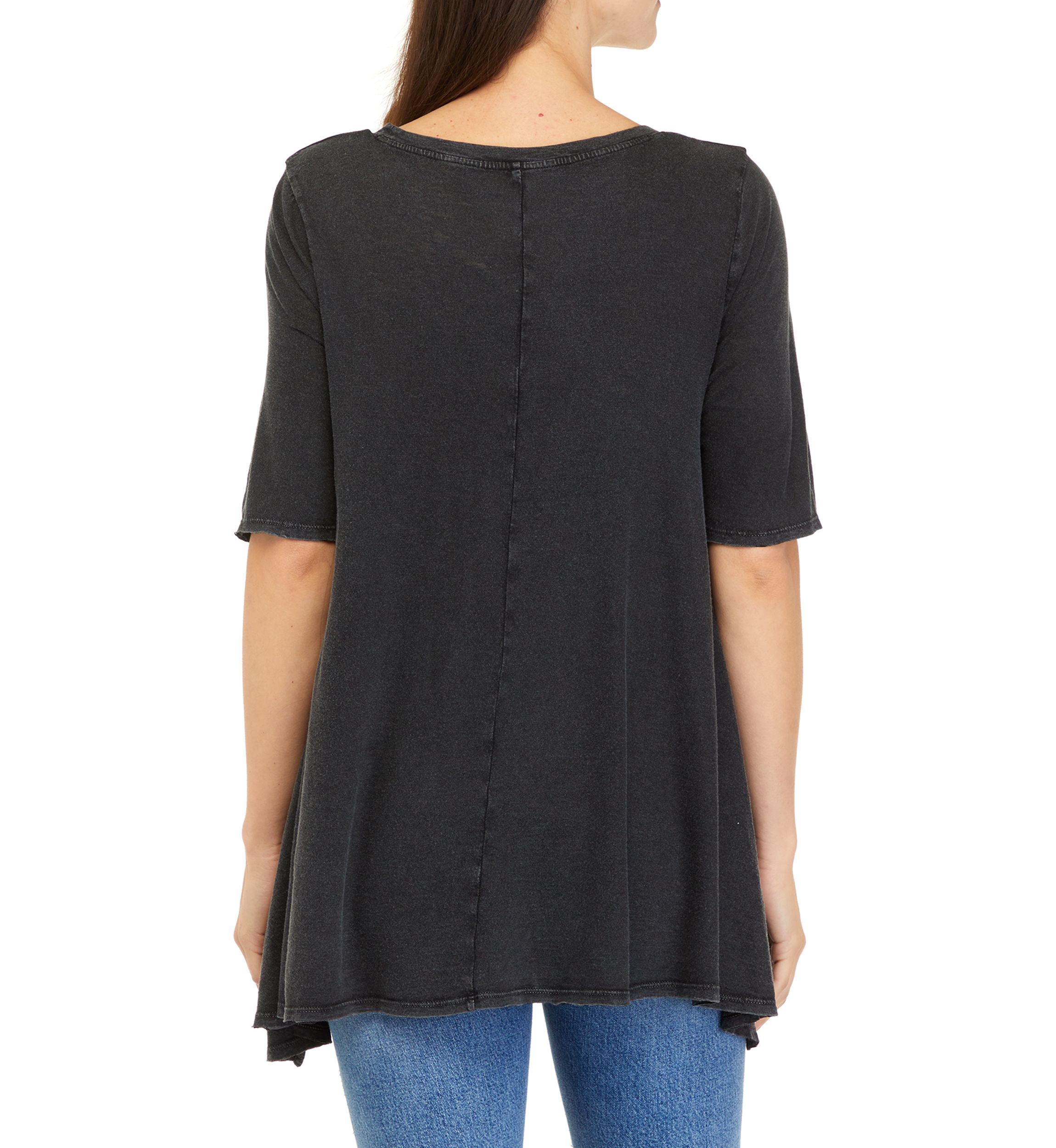 Womens Elbow Sleeve Top