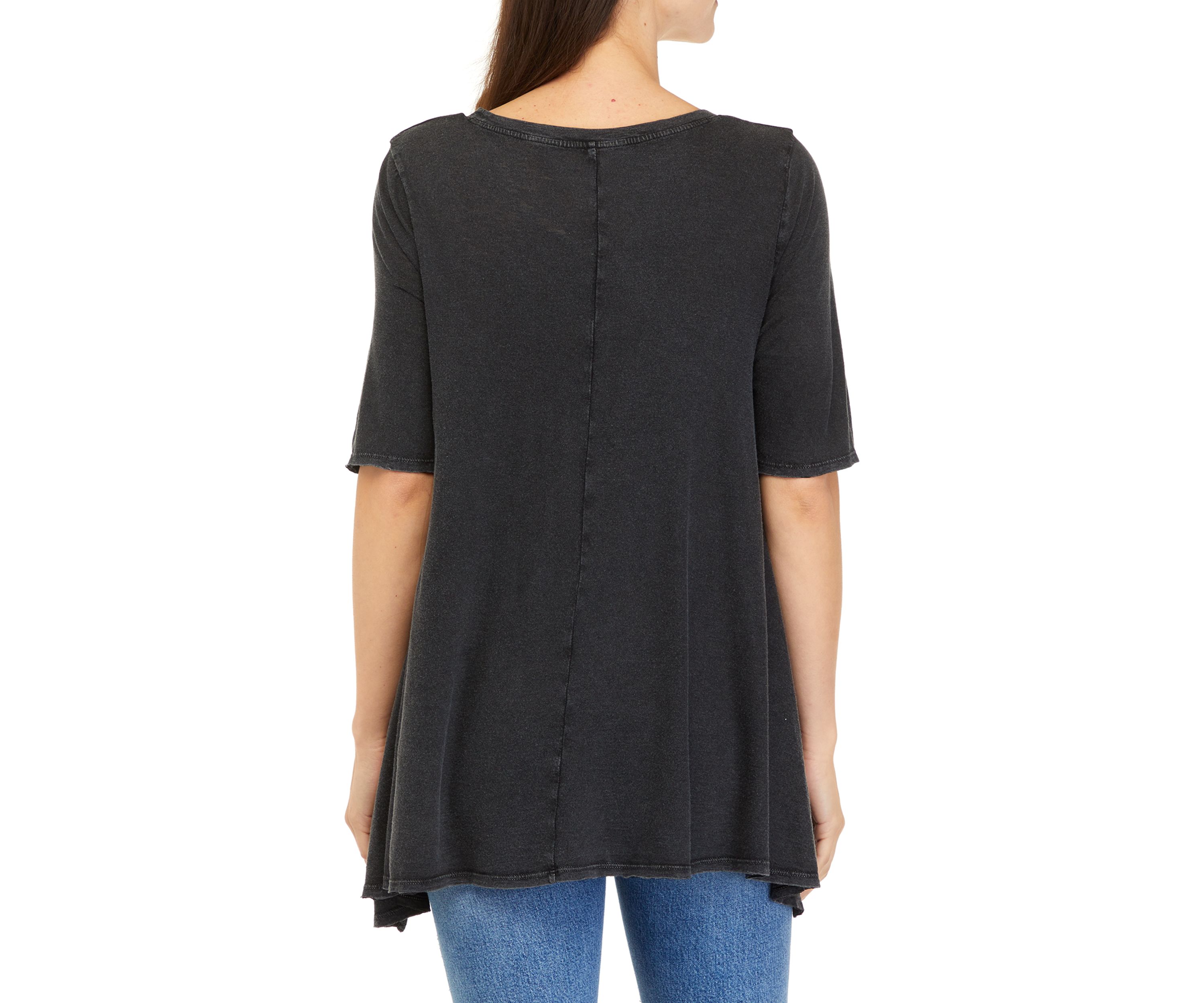 Womens Elbow Sleeve Top