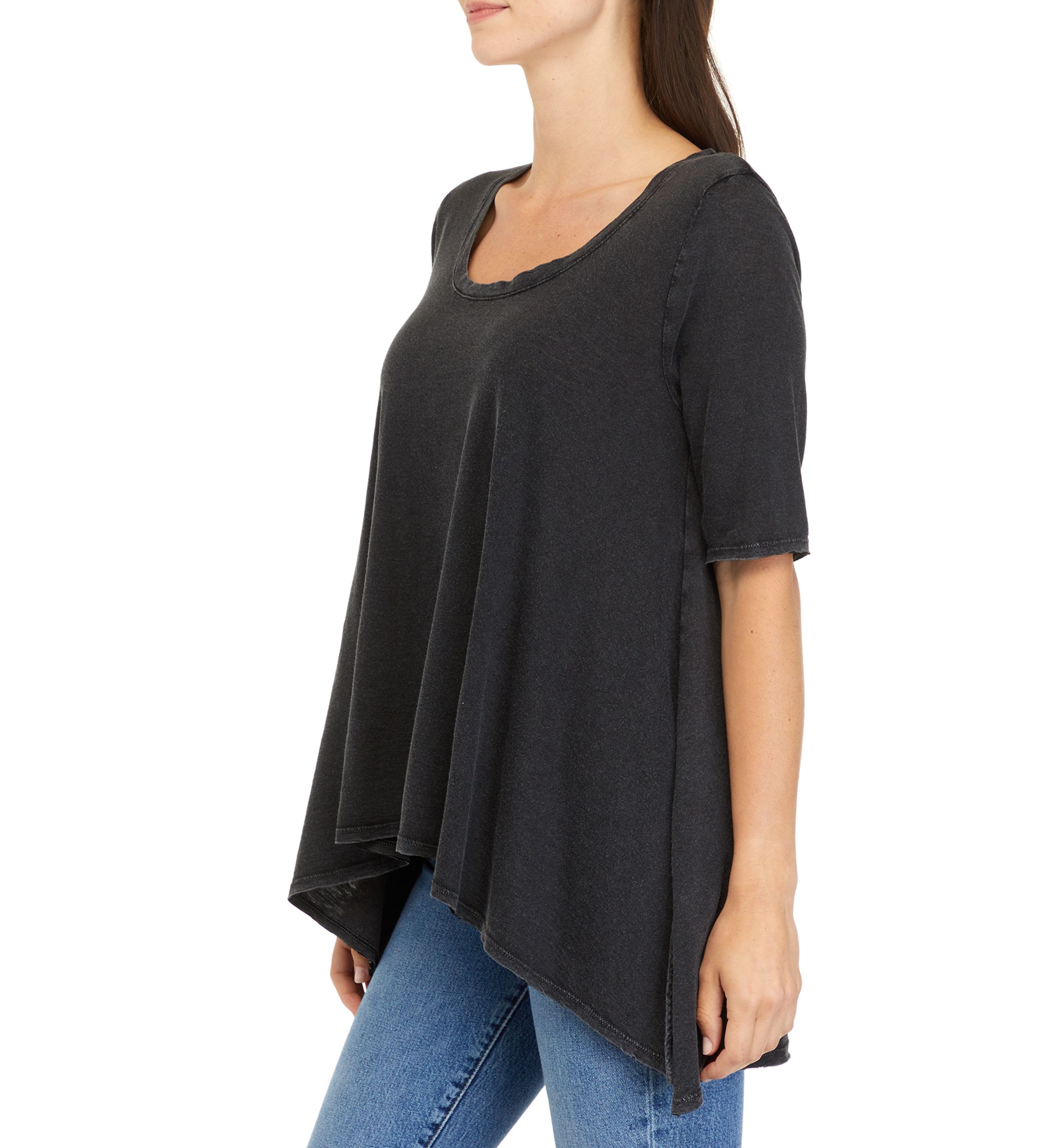 Womens Elbow Sleeve Top