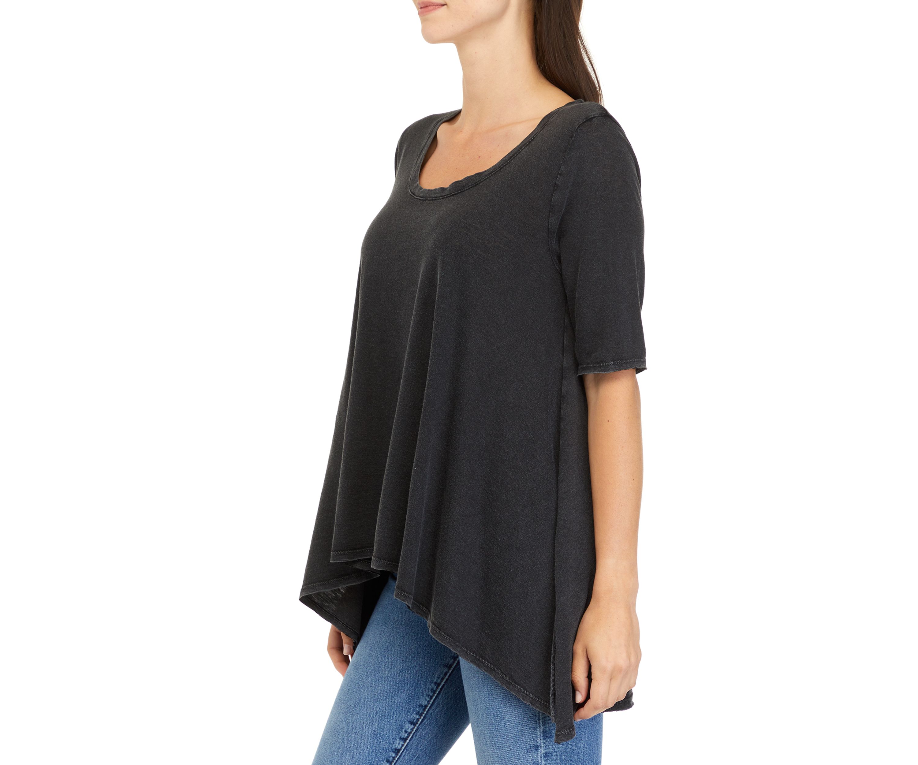 Womens Elbow Sleeve Top