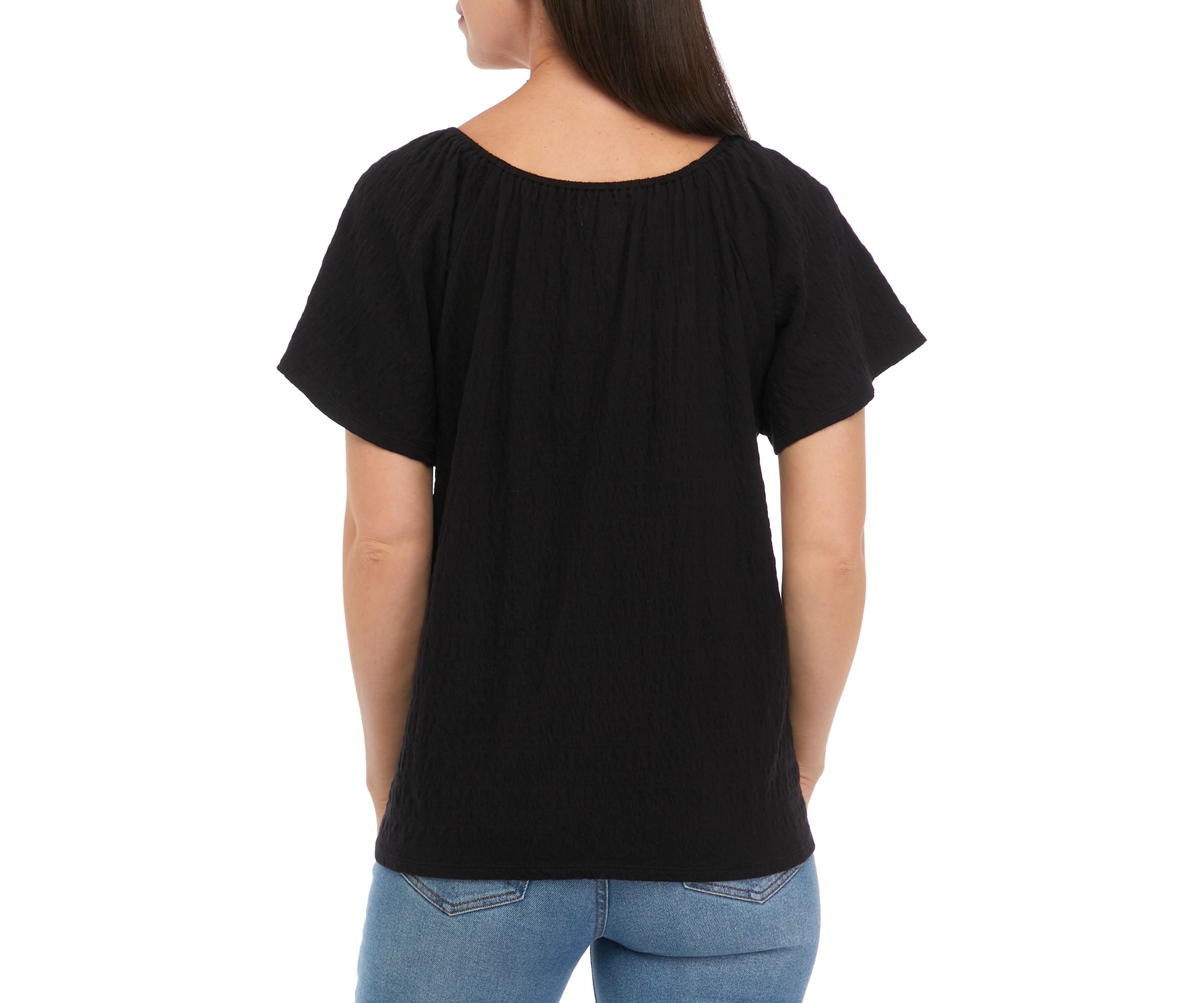 Womens Short Sleeve Swing Top