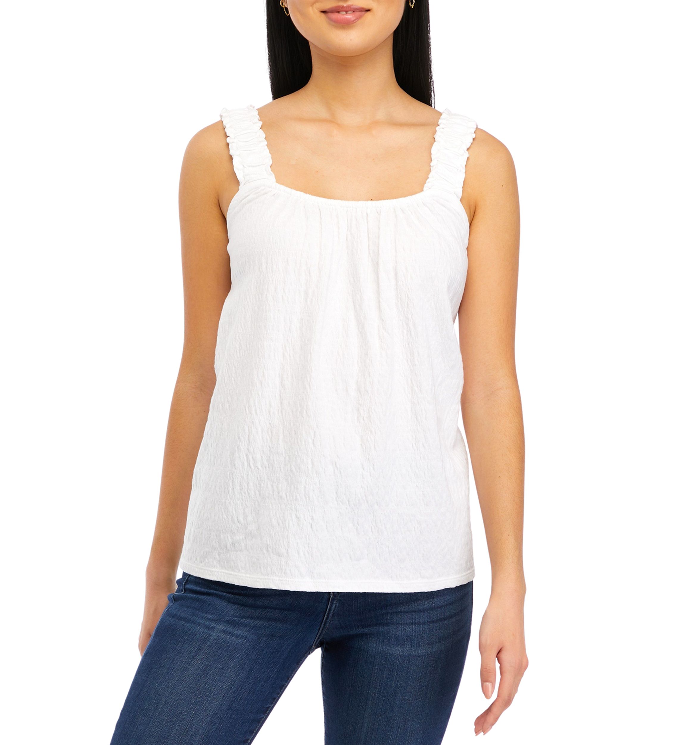 Womens Sleeveless Swing Tank Top