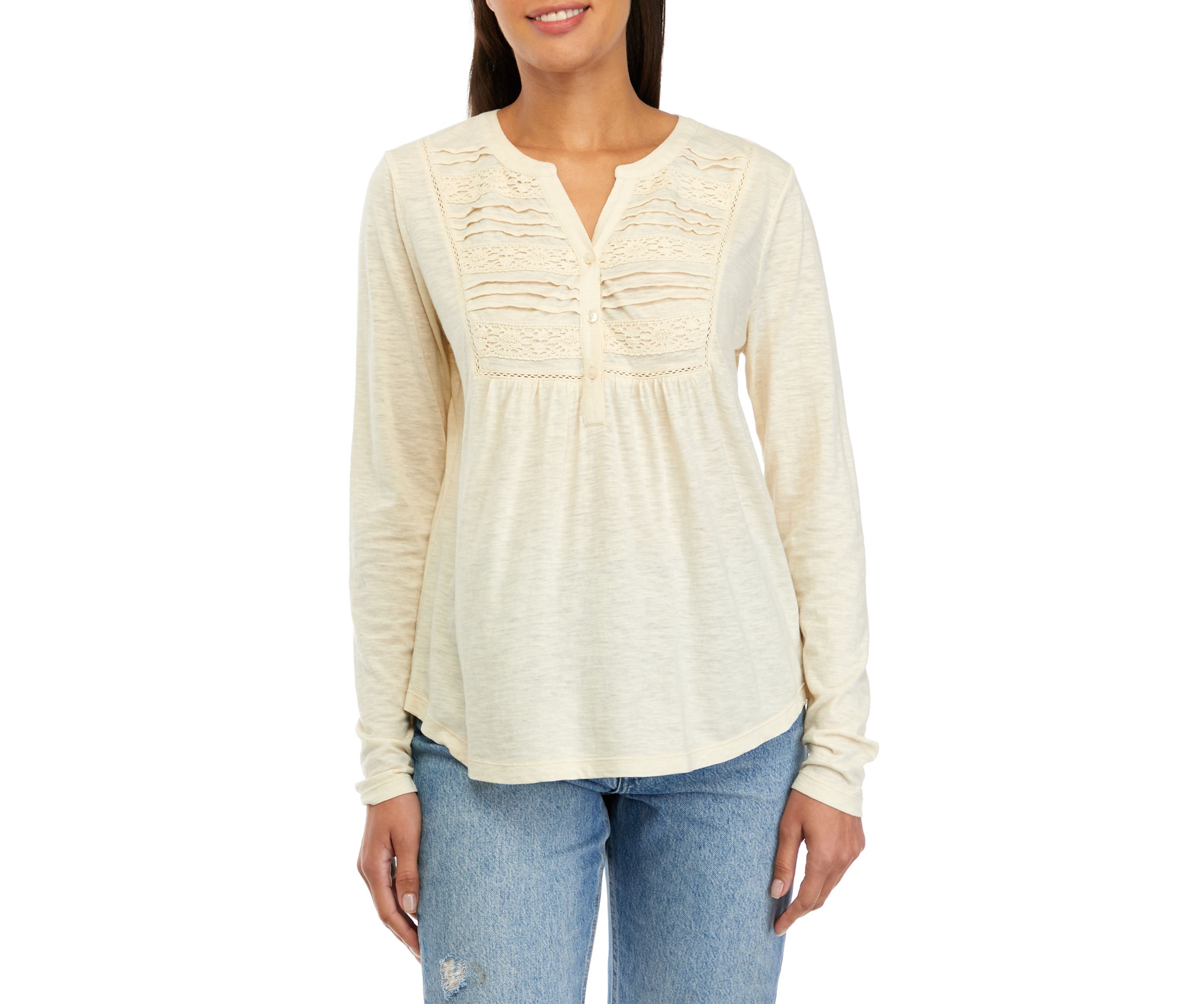 Womens Pintuck Top