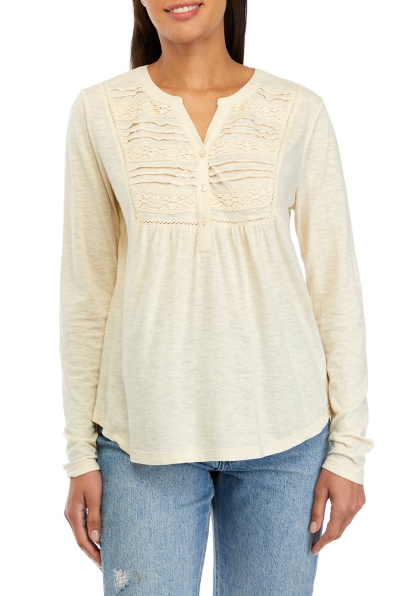 Womens Pintuck Top