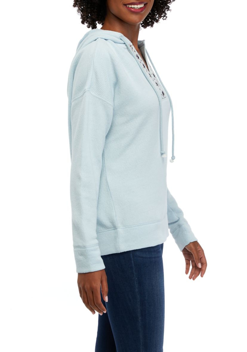 Womens Embroidered Hoodie