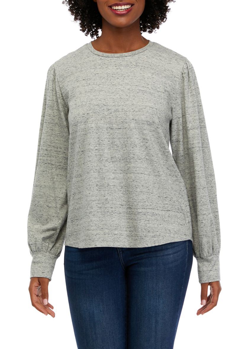 Womens Long Sleeve Crew Neck Top