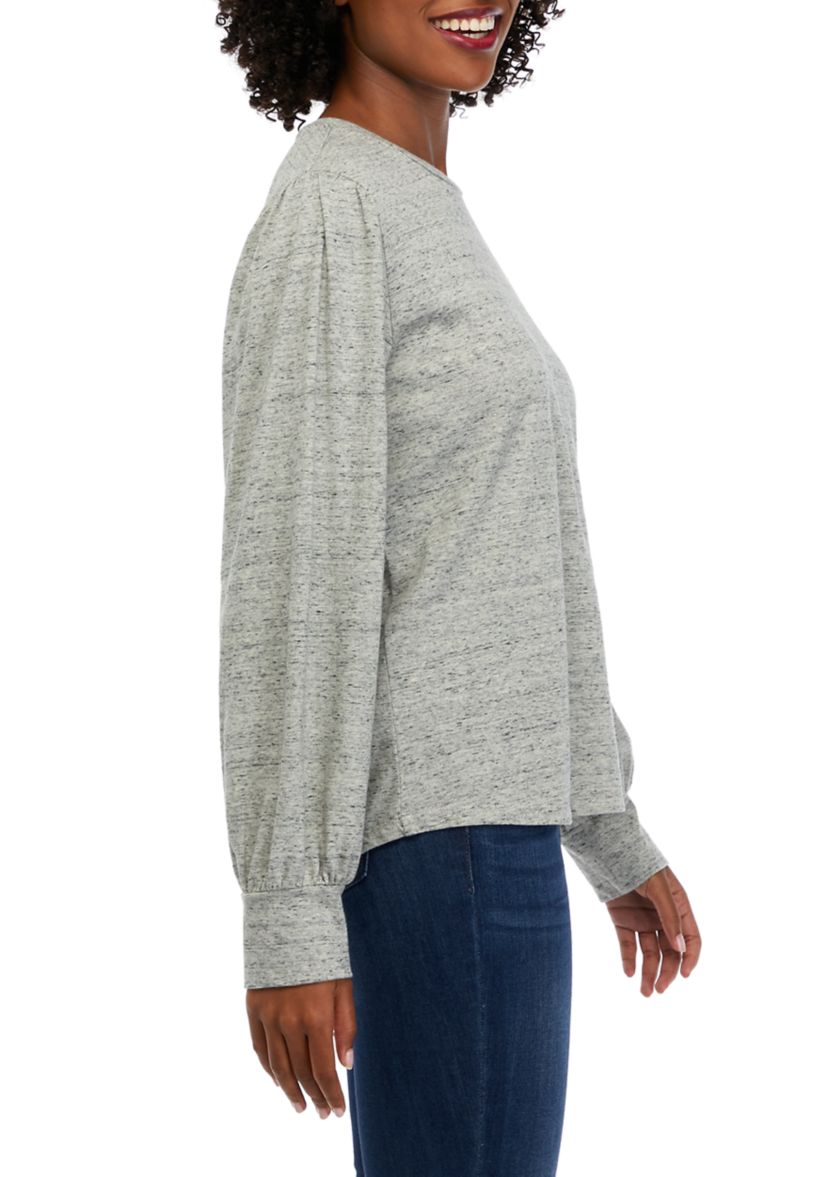 Womens Long Sleeve Crew Neck Top