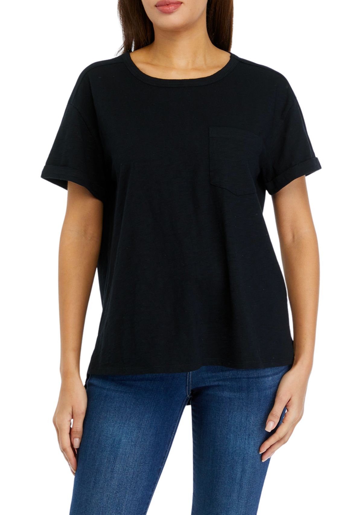 Womens Vintage Boyfriend Pocket T-Shirt