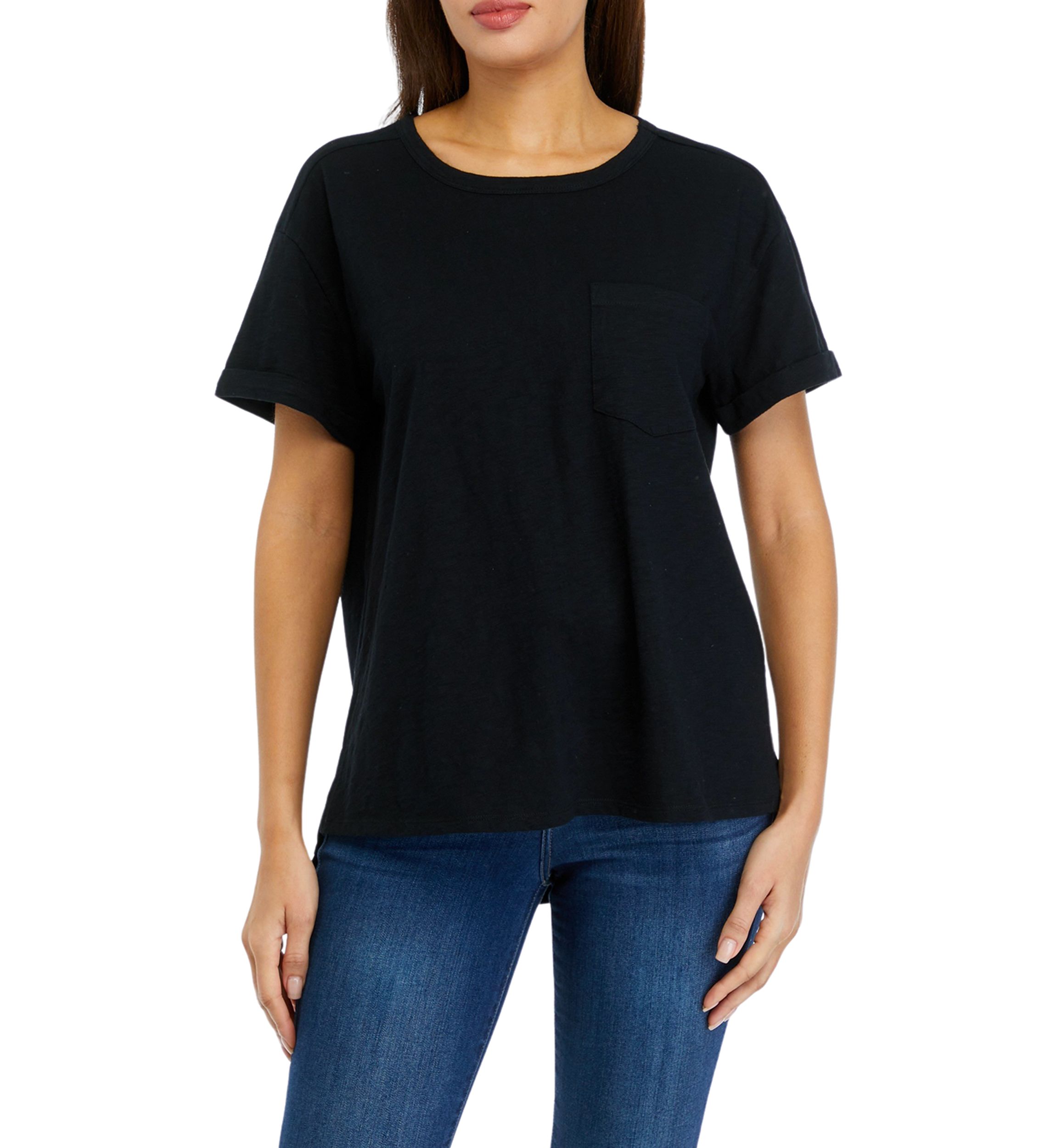 Womens Vintage Boyfriend Pocket T-Shirt