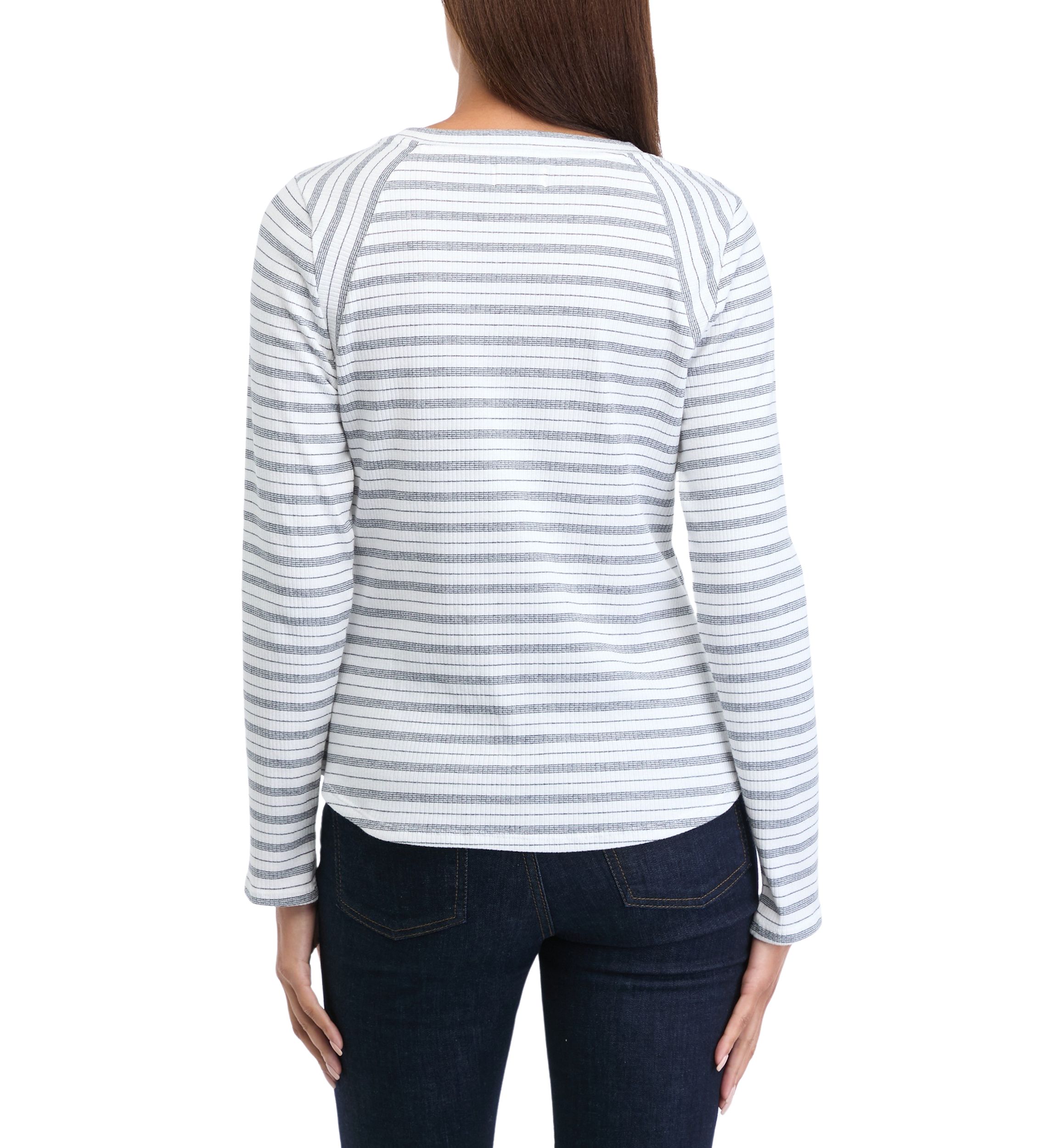 Womens Long Sleeve Ribbed Top