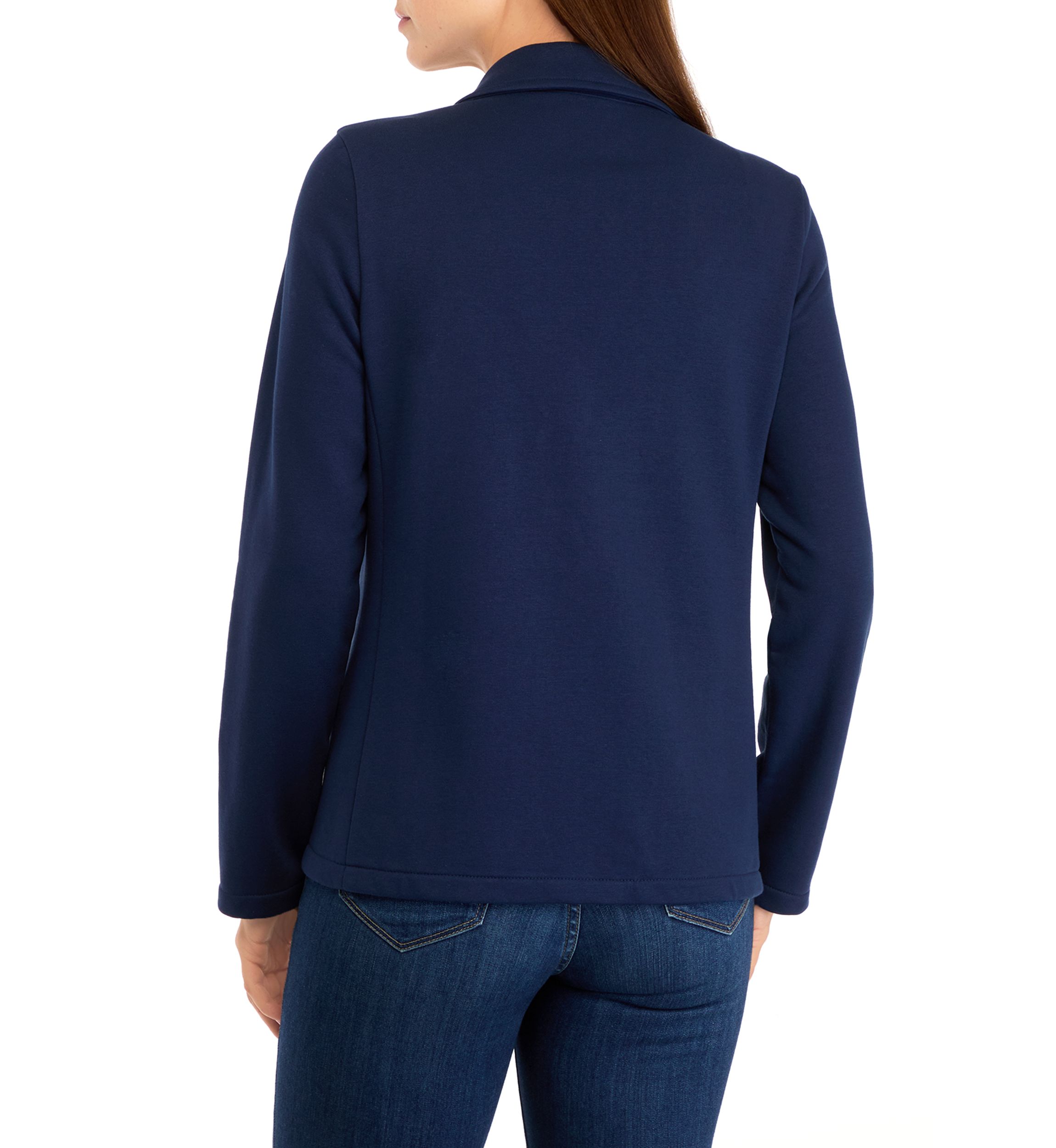 Womens Button Knit Blazer