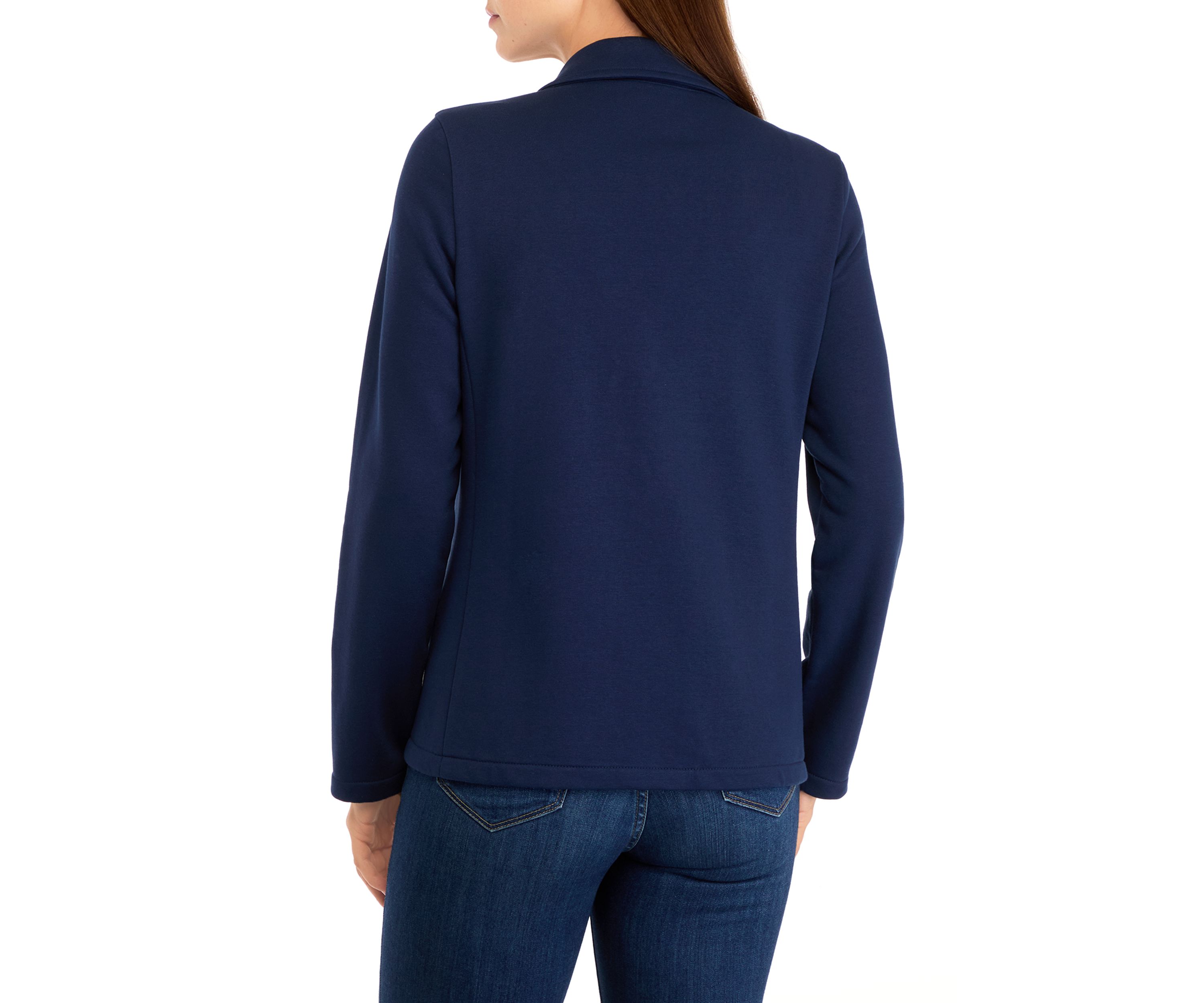 Womens Button Knit Blazer