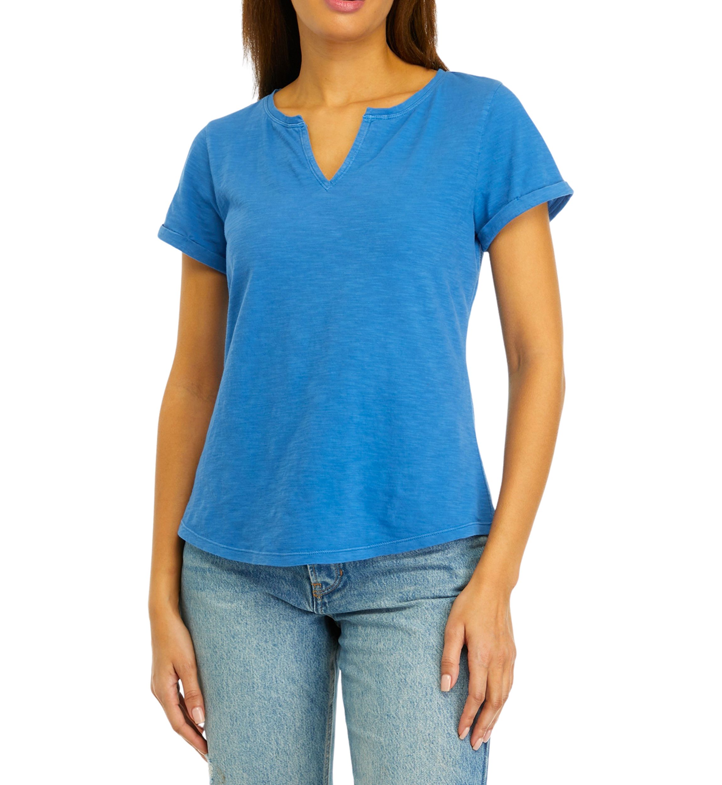Womens Short Sleeve Cuffed T-Shirt