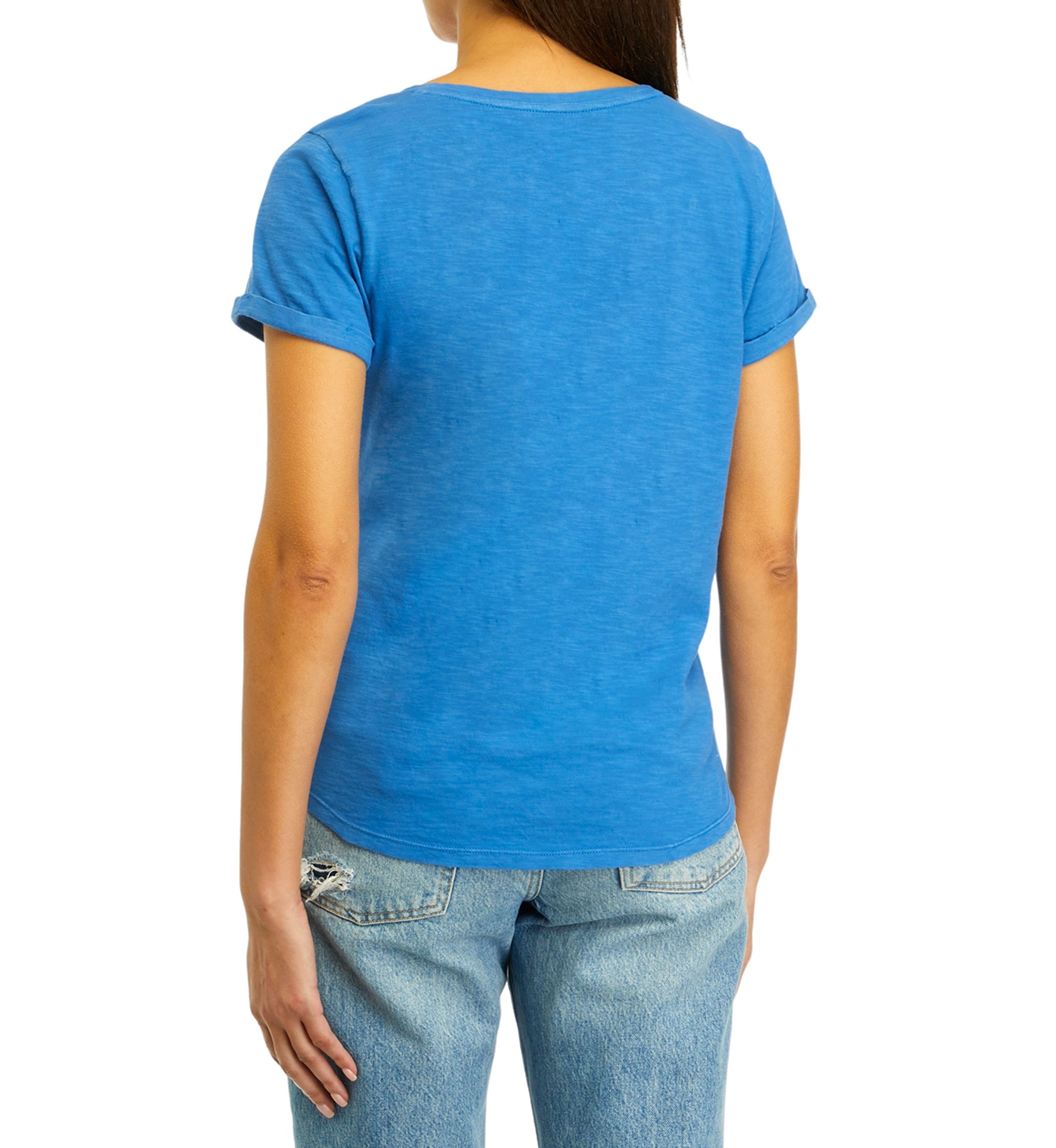 Womens Short Sleeve Cuffed T-Shirt