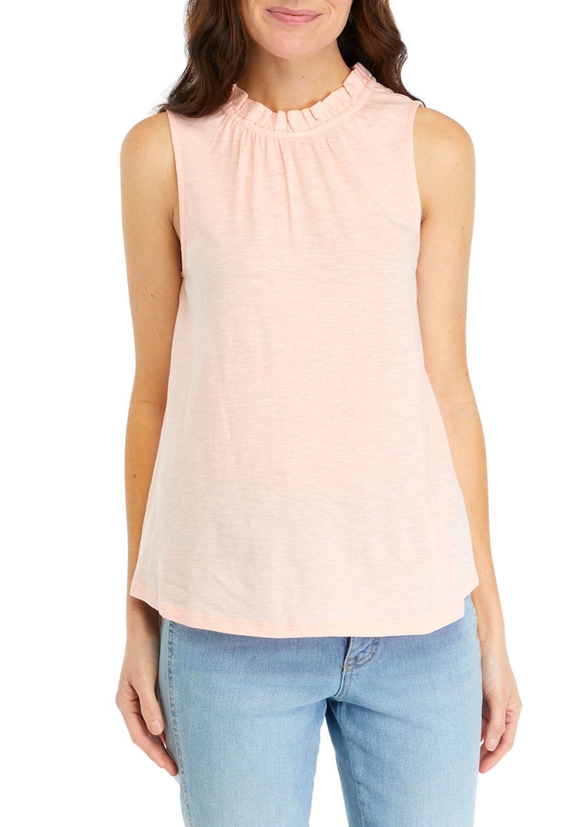 Womens Ruffle Neck Blouse