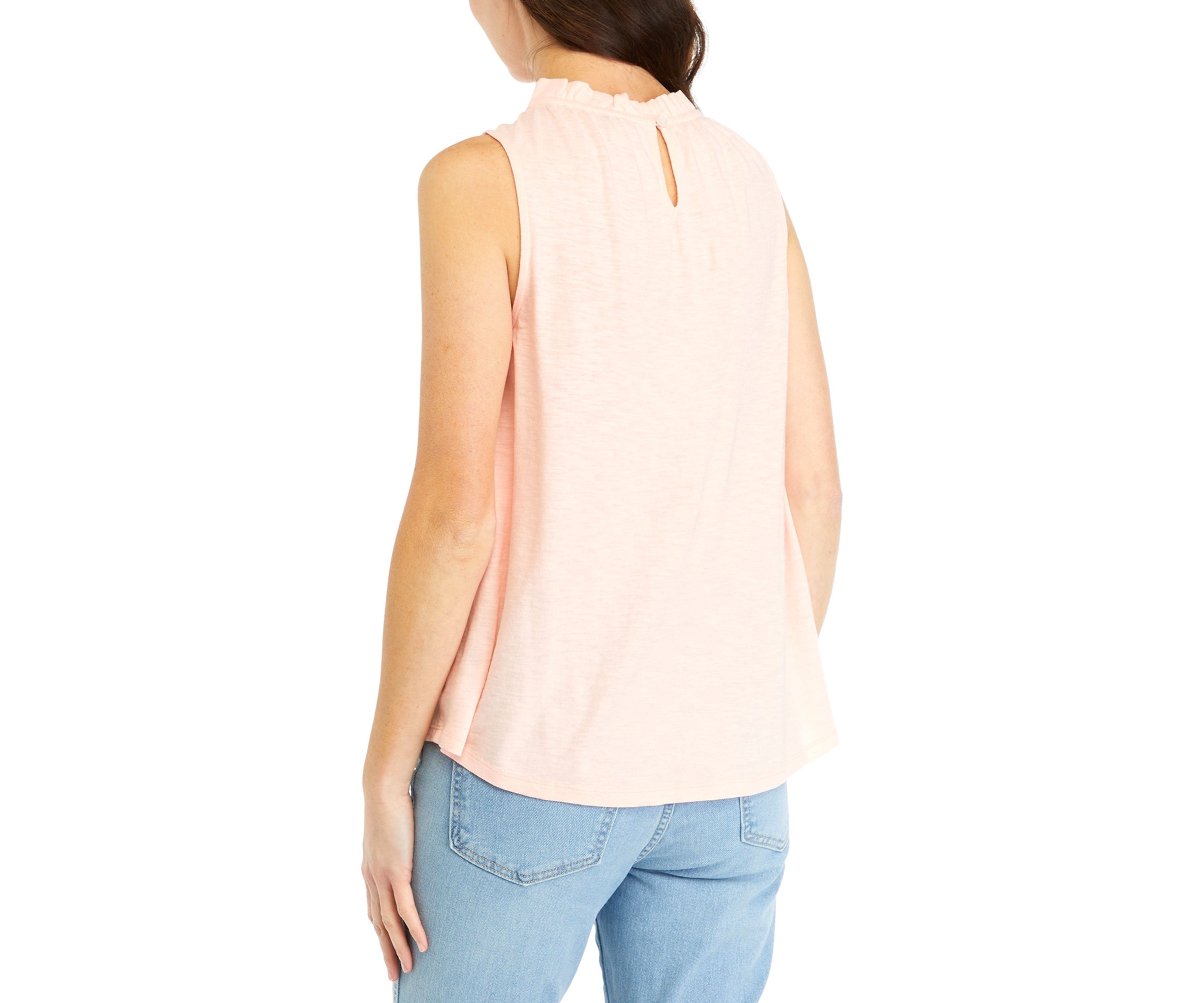 Womens Ruffle Neck Blouse