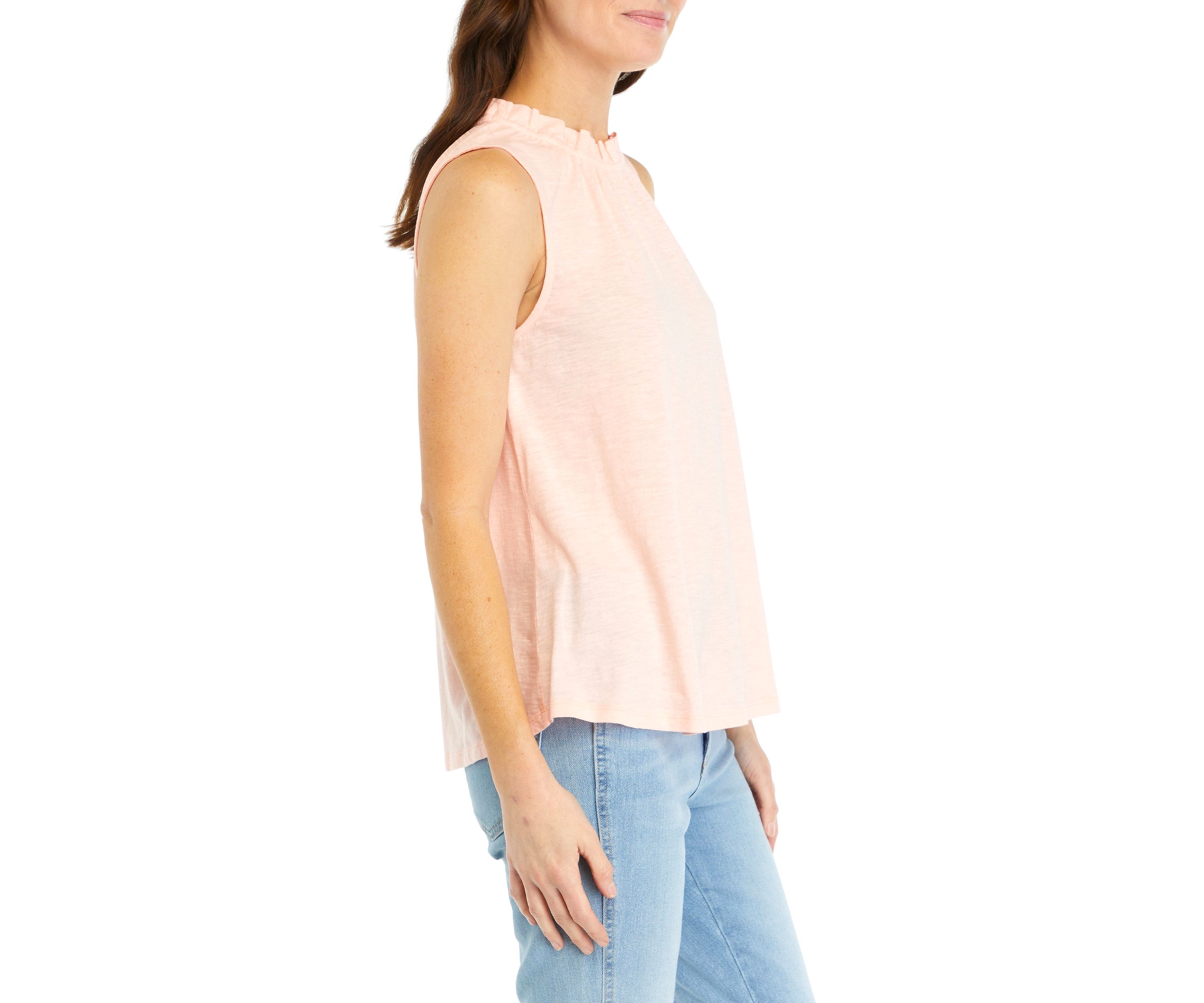 Womens Ruffle Neck Blouse