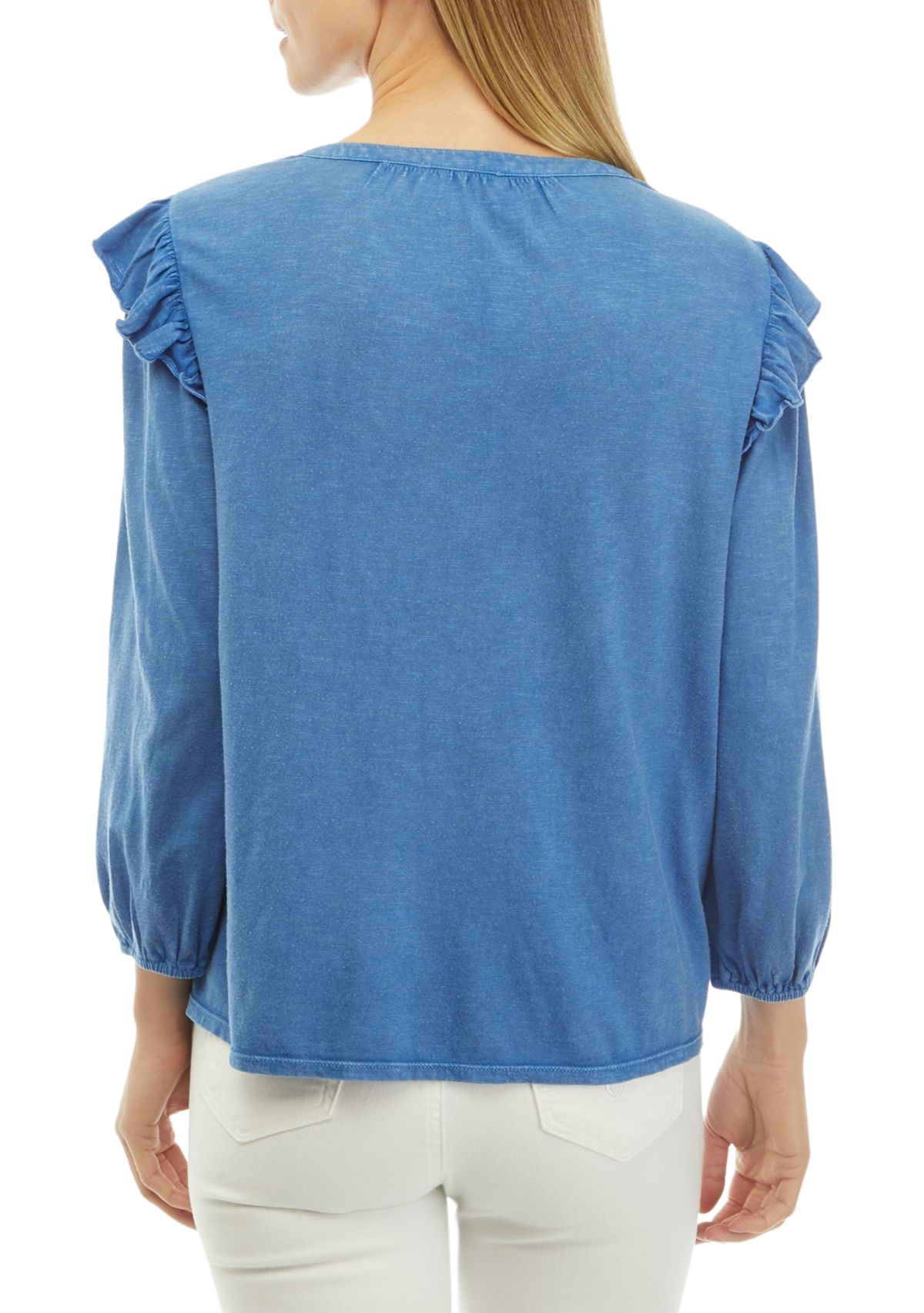 Womens Split Neck Top