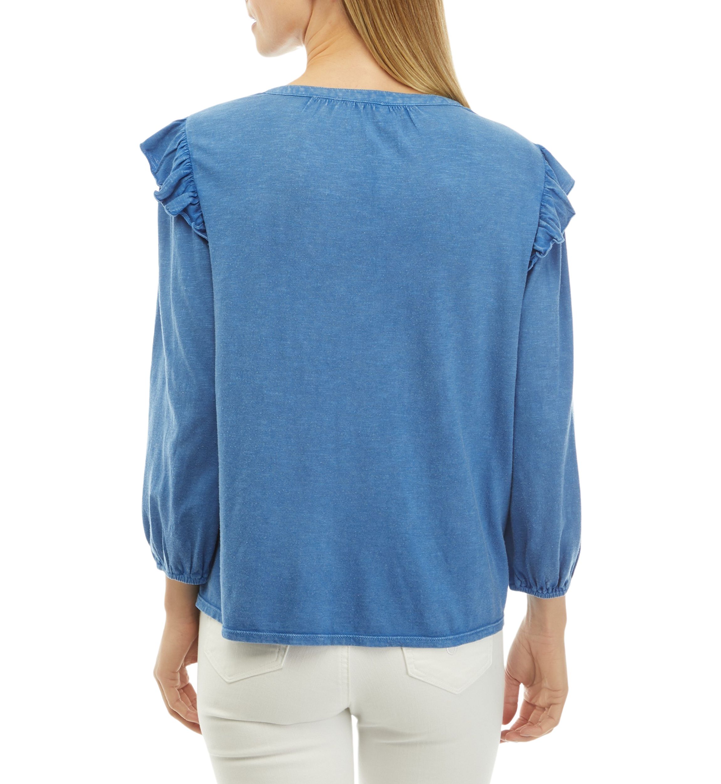Womens Split Neck Top