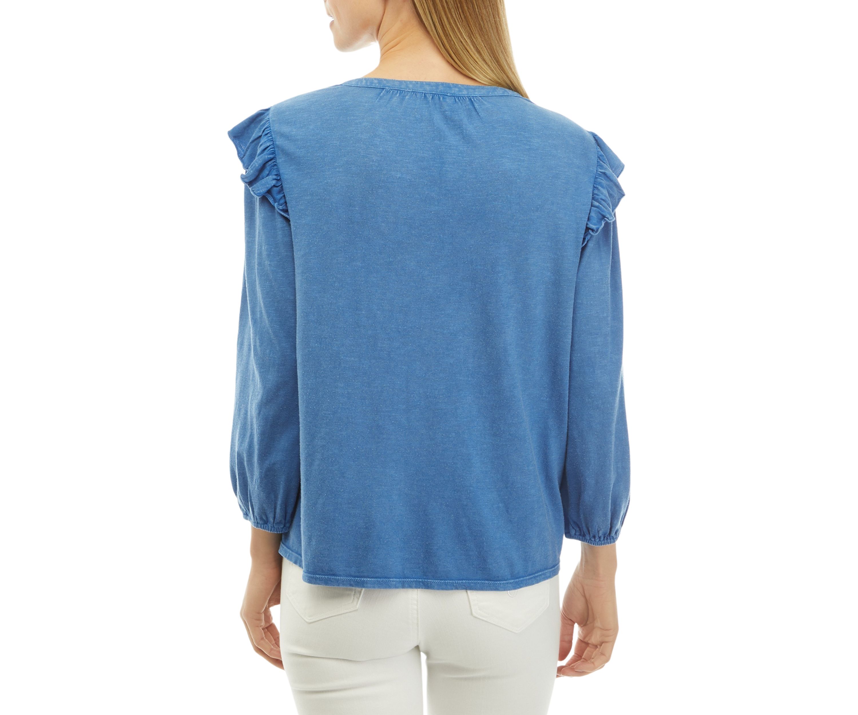 Womens Split Neck Top