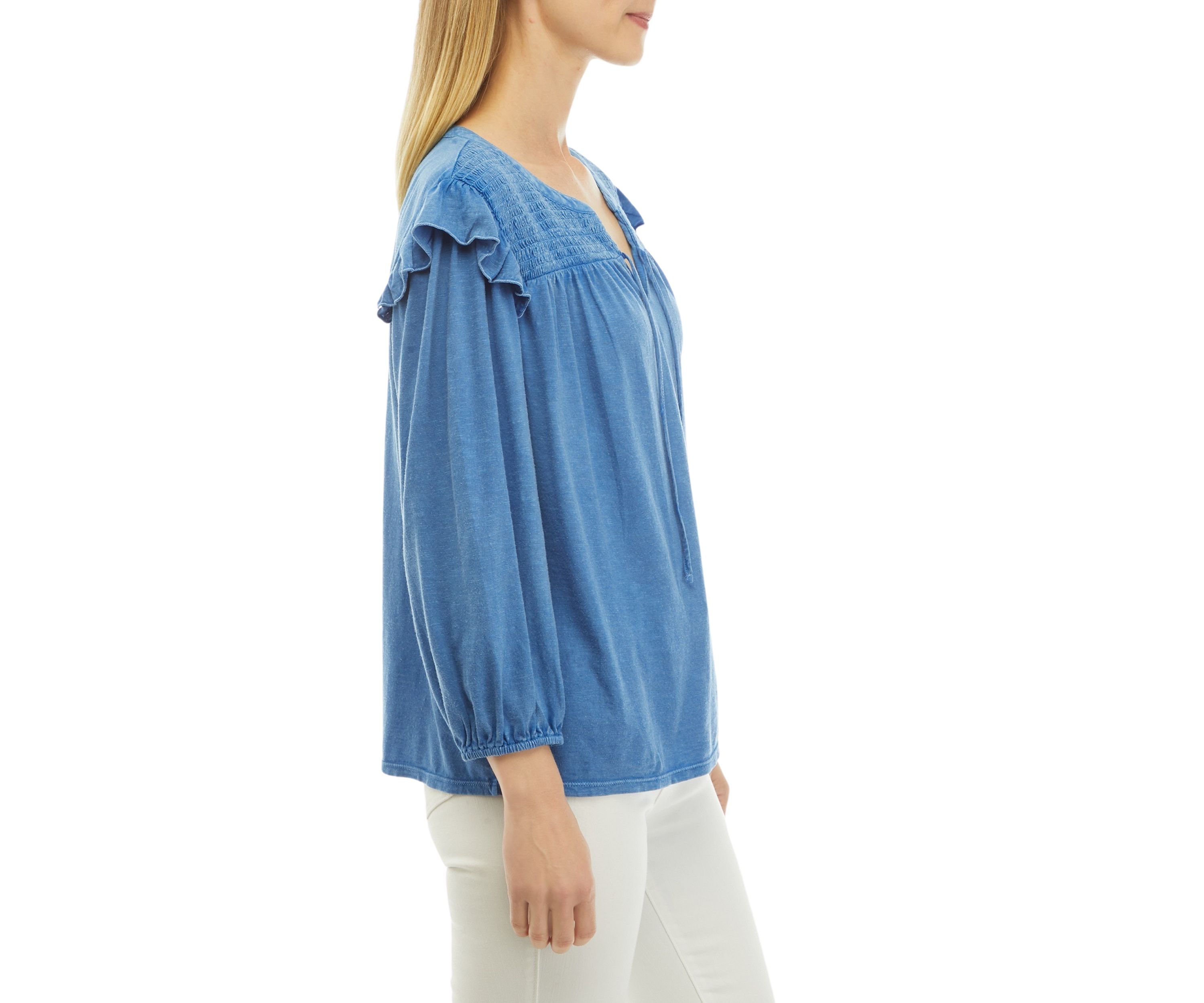 Womens Split Neck Top