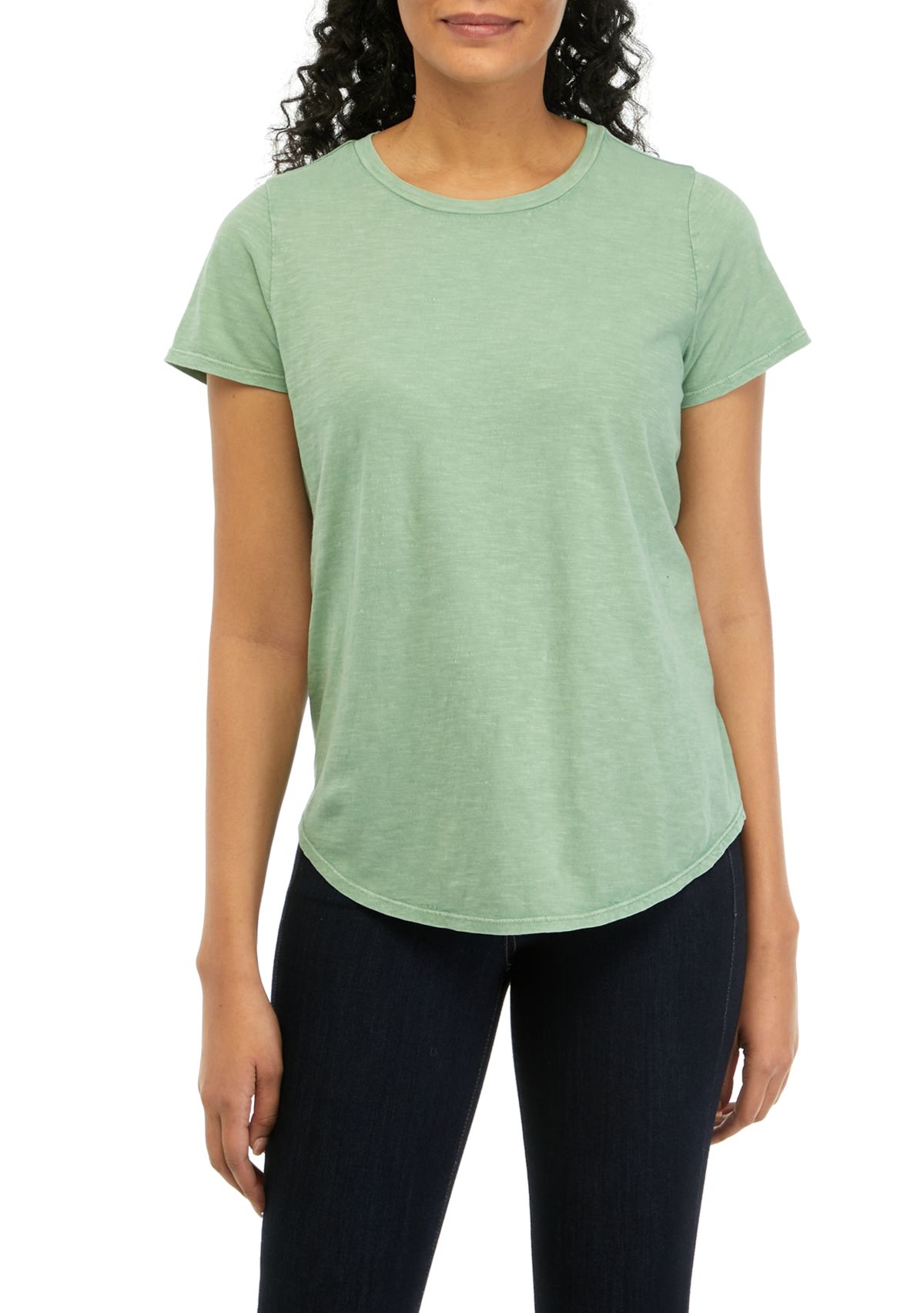 Womens Short Sleeve Crew T-Shirt 