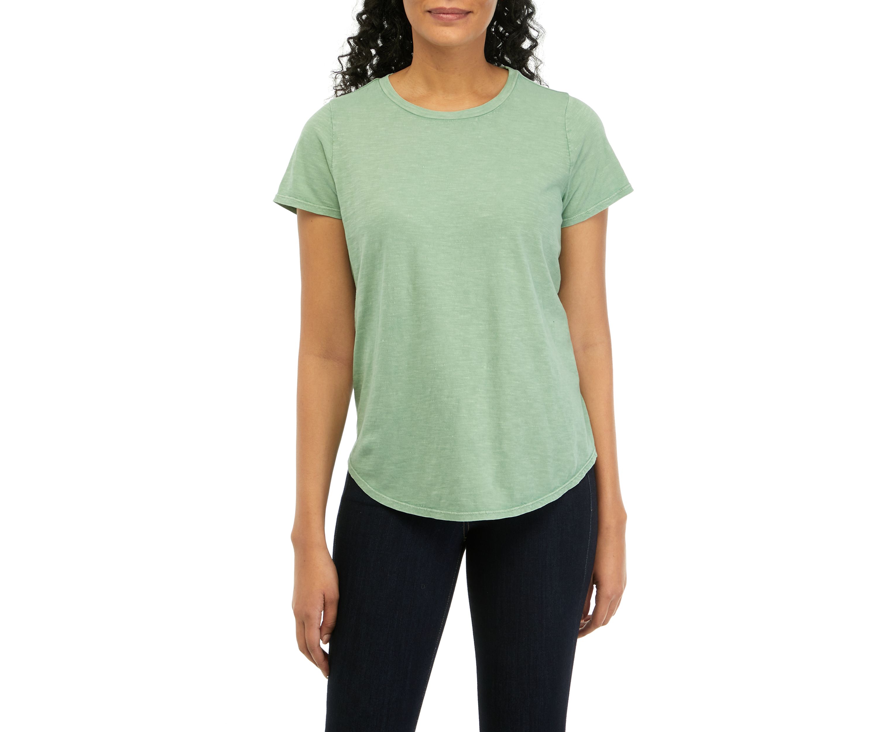 Womens Short Sleeve Crew T-Shirt 